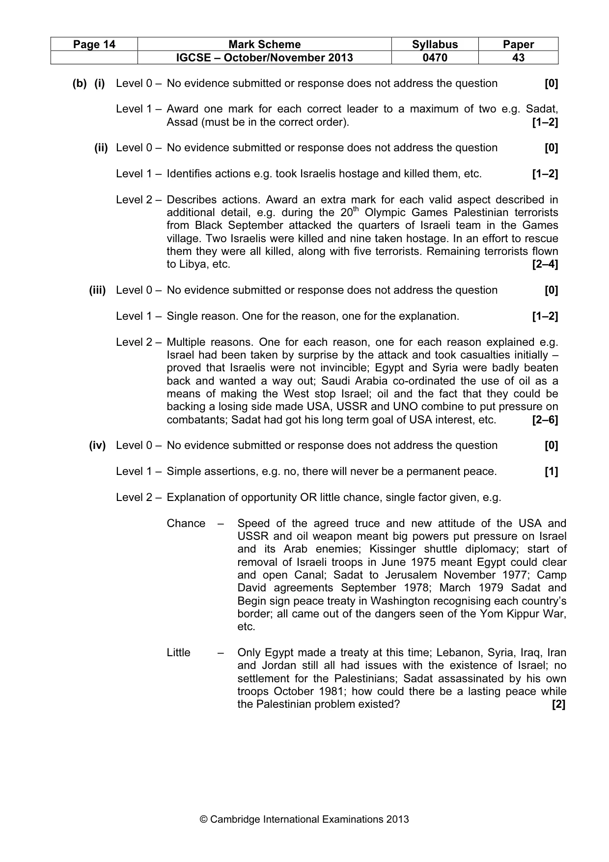 Mark scheme, page 14 of 19