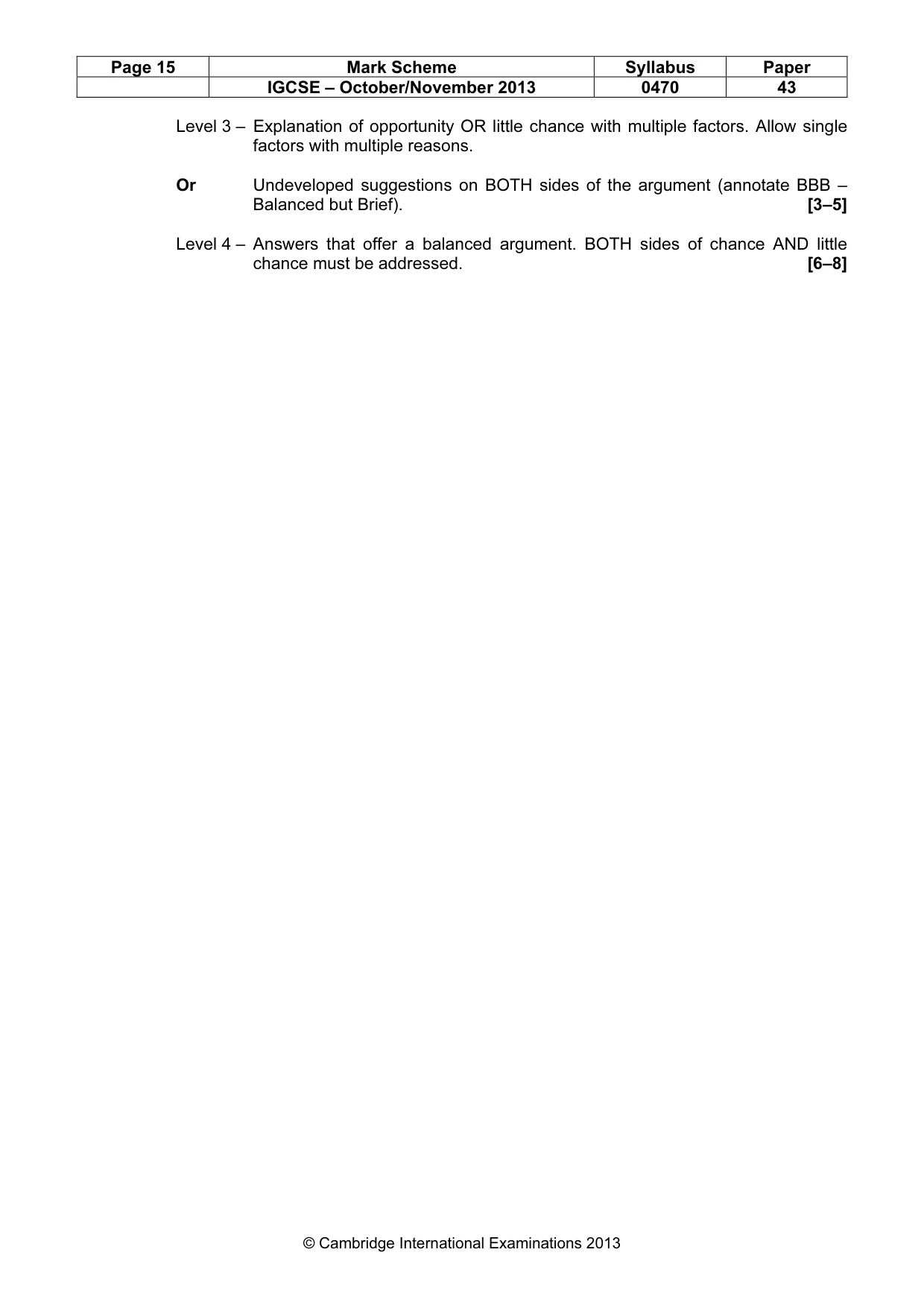 Mark scheme, page 15 of 19