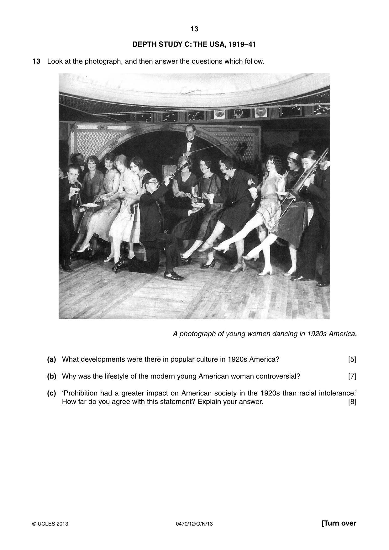 Cambridge IGCSE History 0470 2013 Oct/Nov Paper 1 · Variant 2 question paper, page 13 of 24