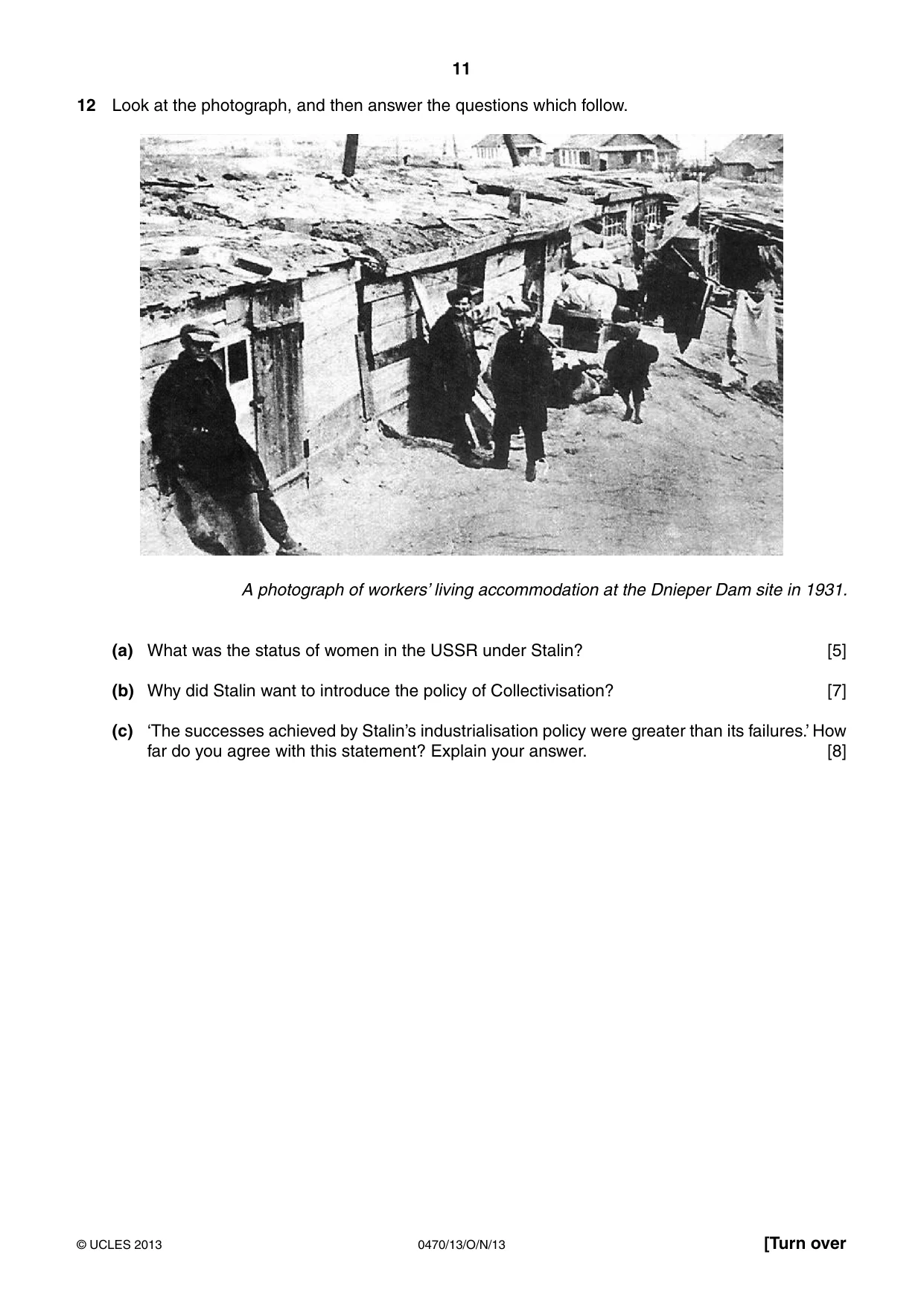Cambridge IGCSE History 0470 2013 Oct/Nov Paper 1 · Variant 3 question paper, page 11 of 24