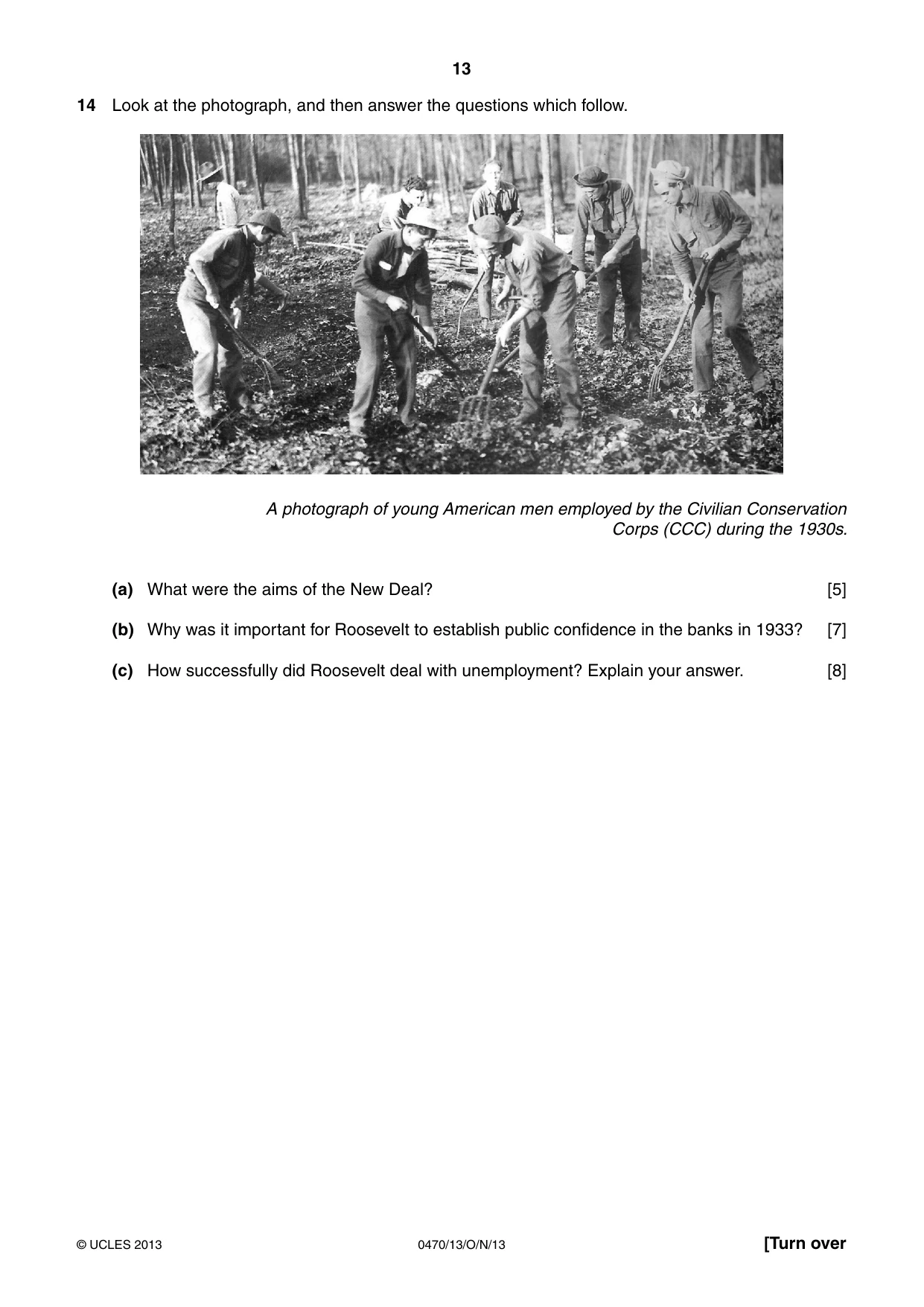 Cambridge IGCSE History 0470 2013 Oct/Nov Paper 1 · Variant 3 question paper, page 13 of 24