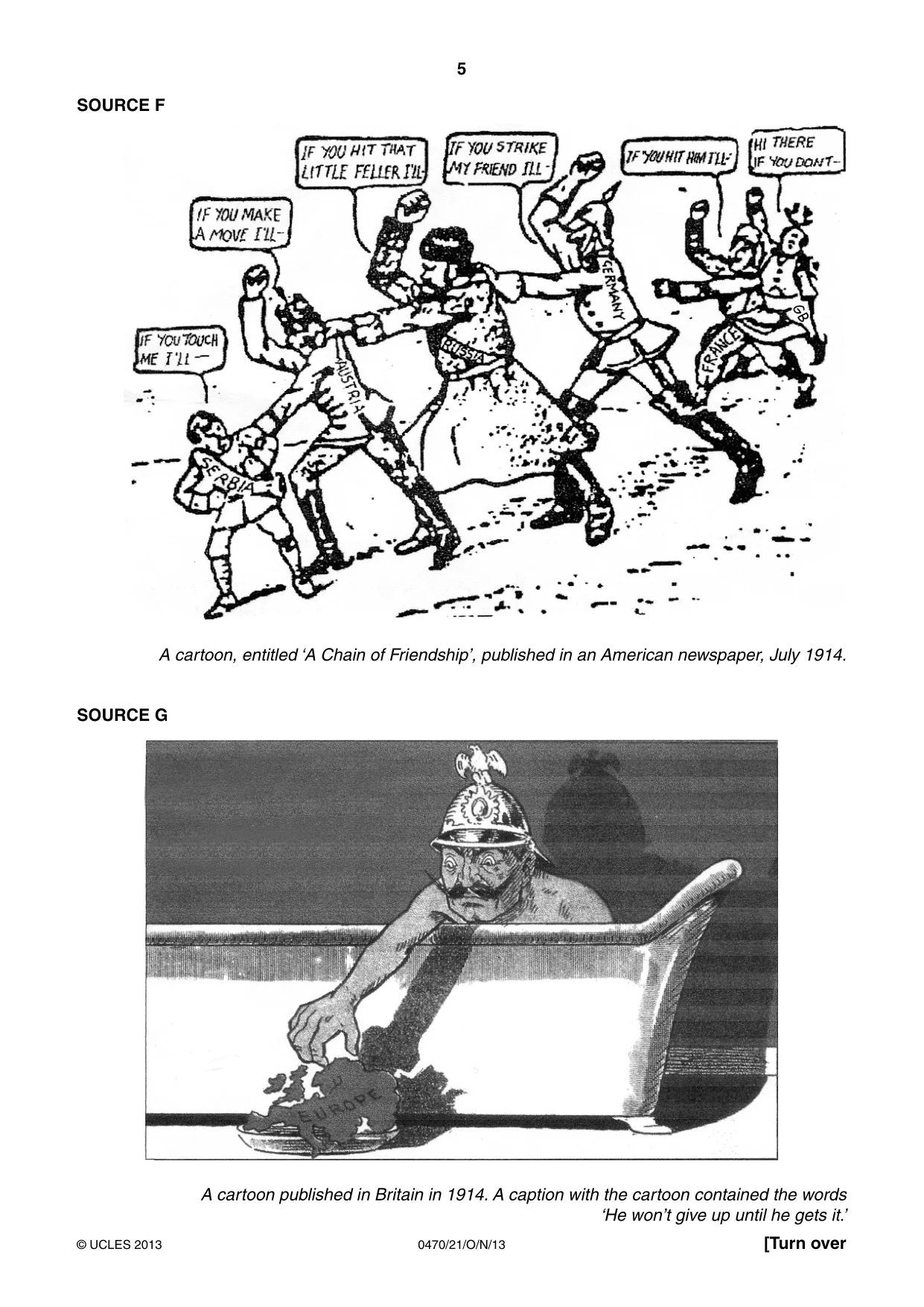 Cambridge IGCSE History 0470 2013 Oct/Nov Paper 2 · Variant 1 question paper, page 5 of 16