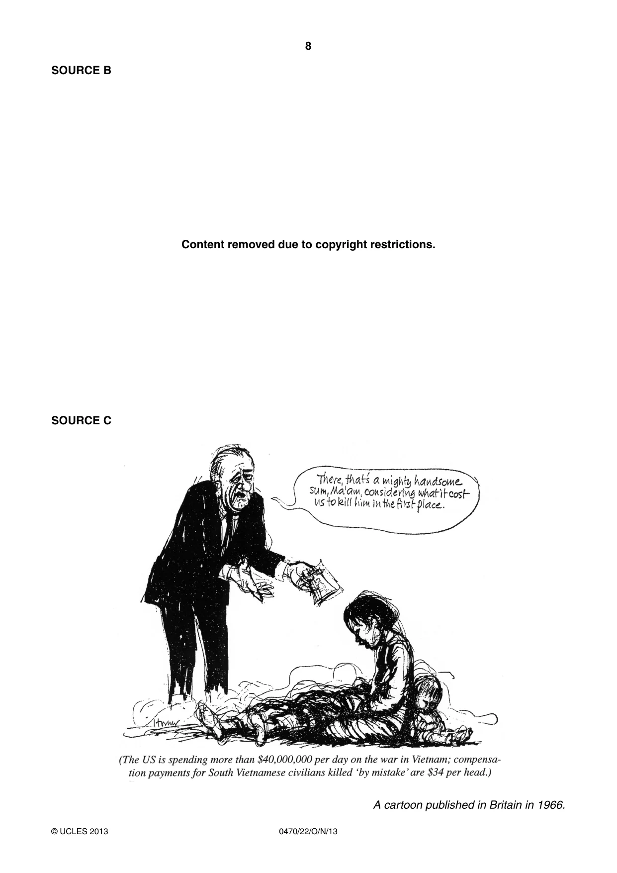 Cambridge IGCSE History 0470 2013 Oct/Nov Paper 2 · Variant 2 question paper, page 8 of 12