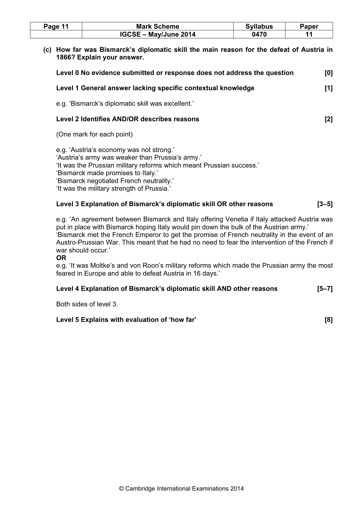 Mark scheme, page 11 of 77