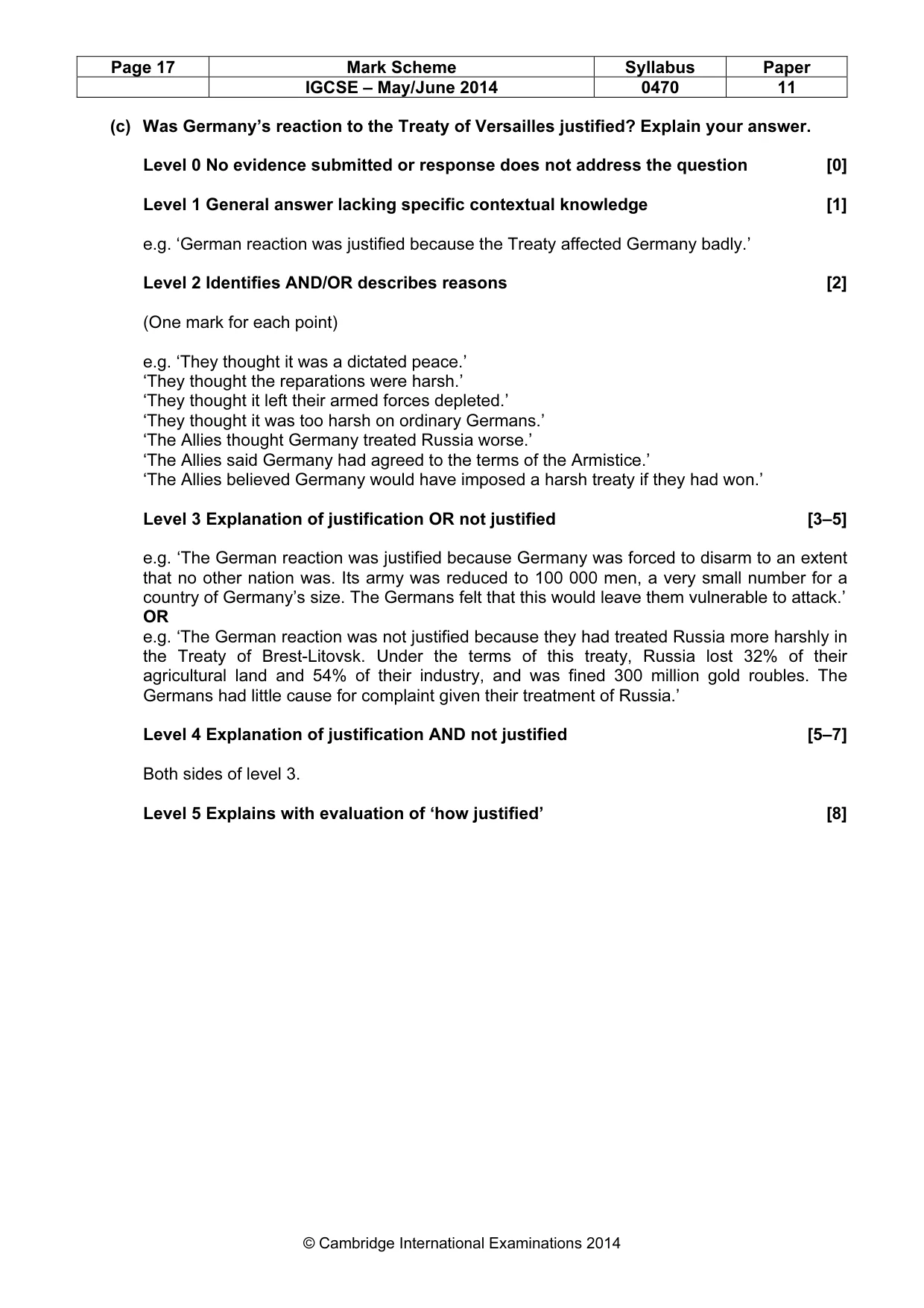 Mark scheme, page 17 of 77