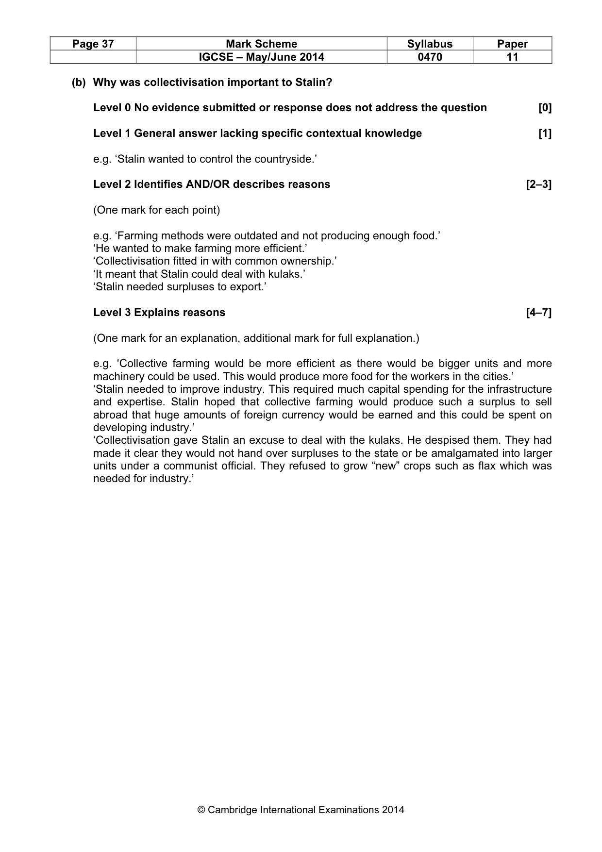Mark scheme, page 37 of 77