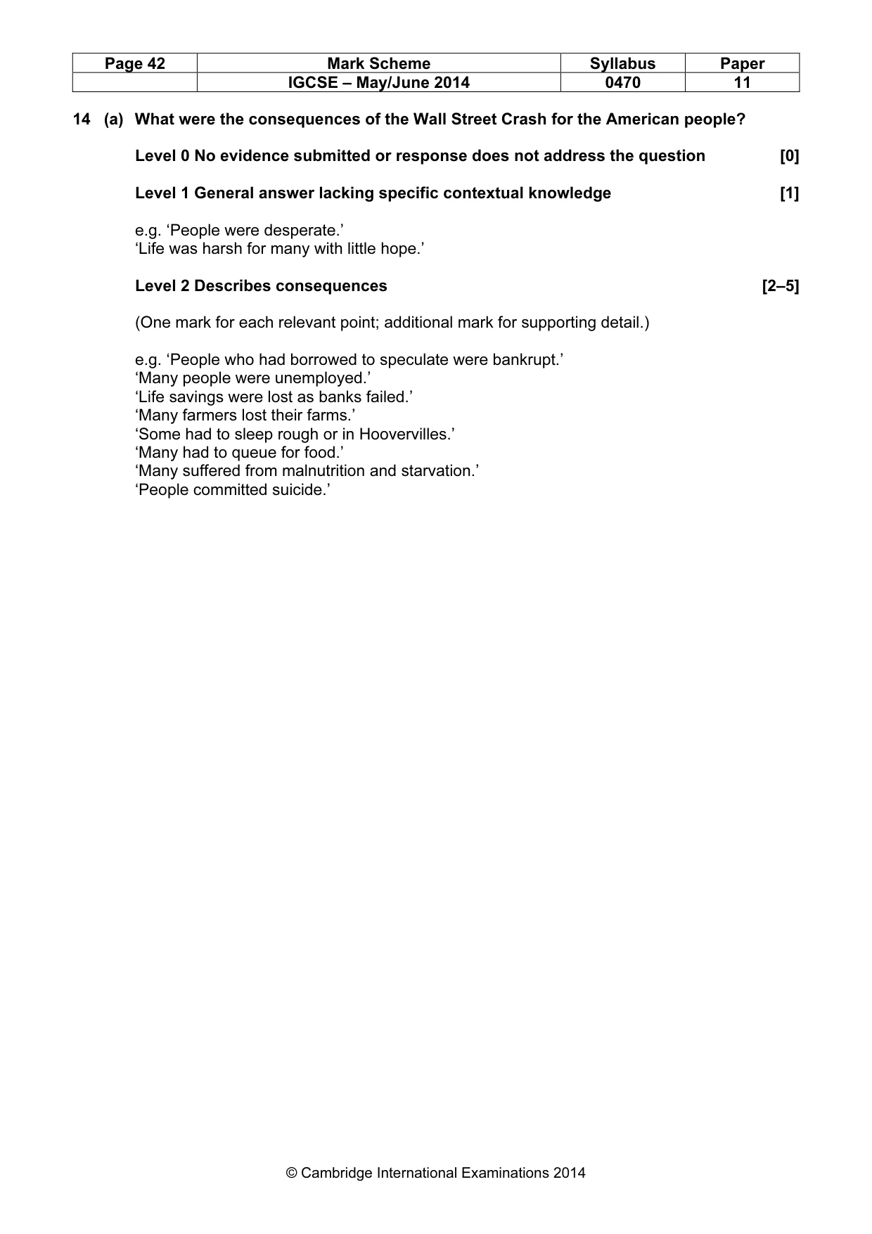 Mark scheme, page 42 of 77