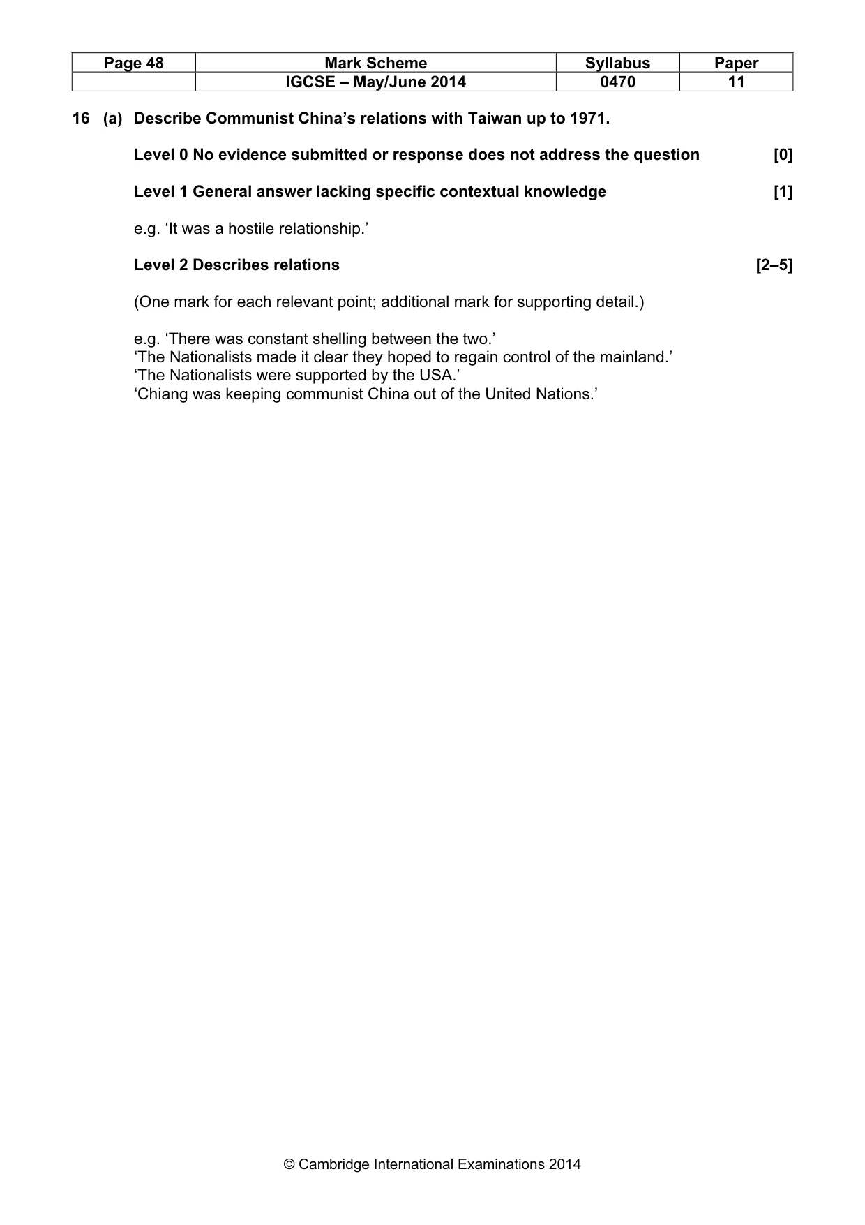 Mark scheme, page 48 of 77