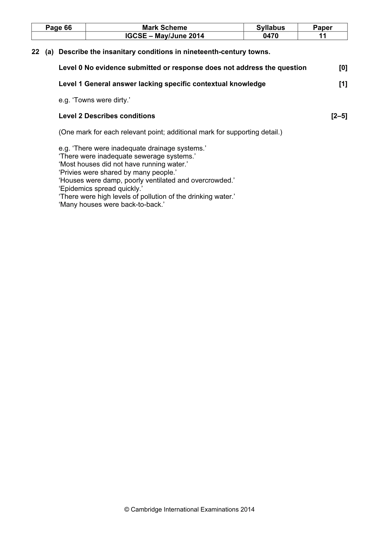 Mark scheme, page 66 of 77