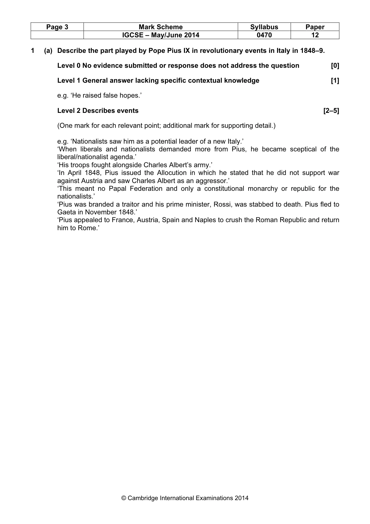 Mark scheme, page 3 of 77