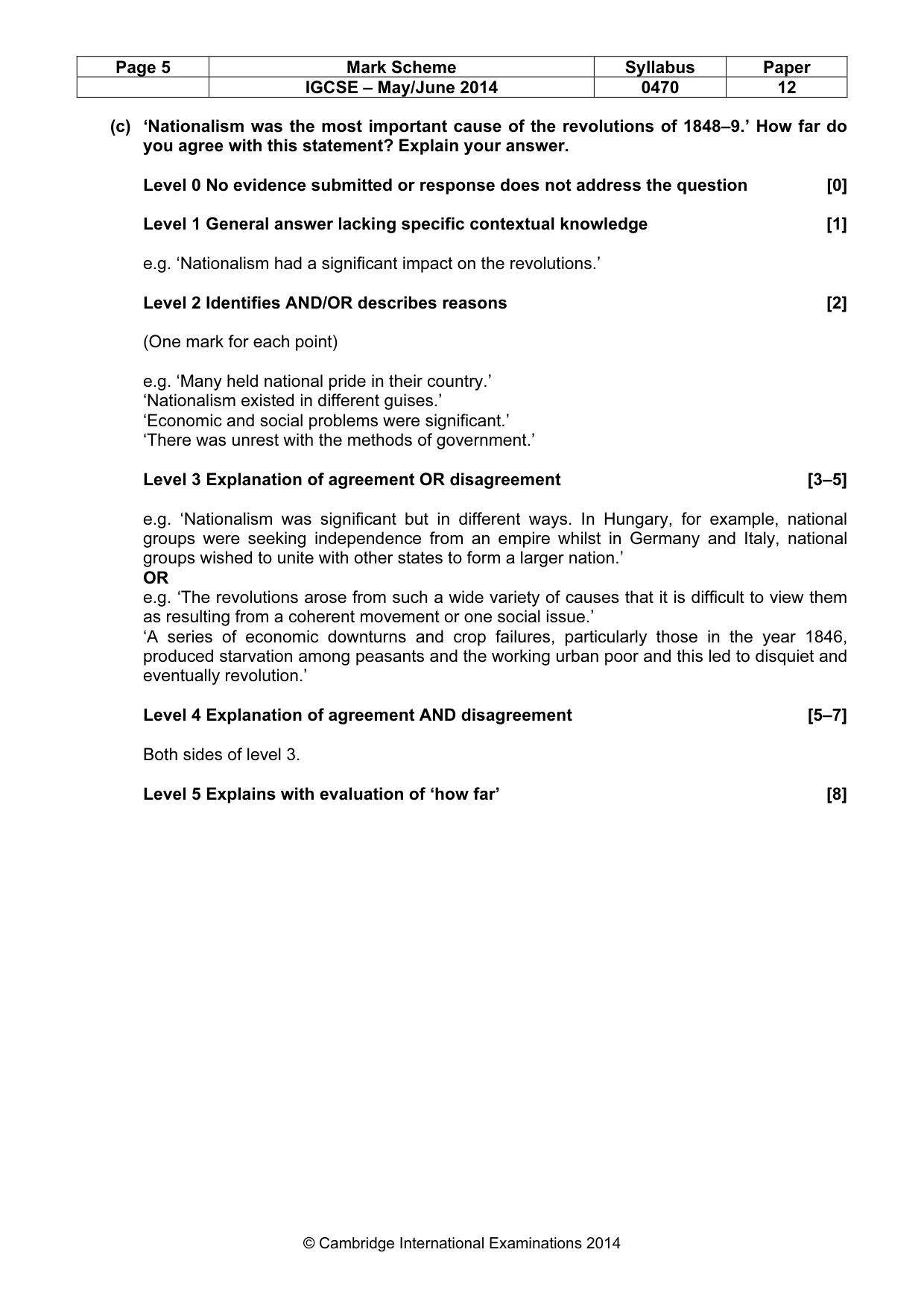 Mark scheme, page 5 of 77