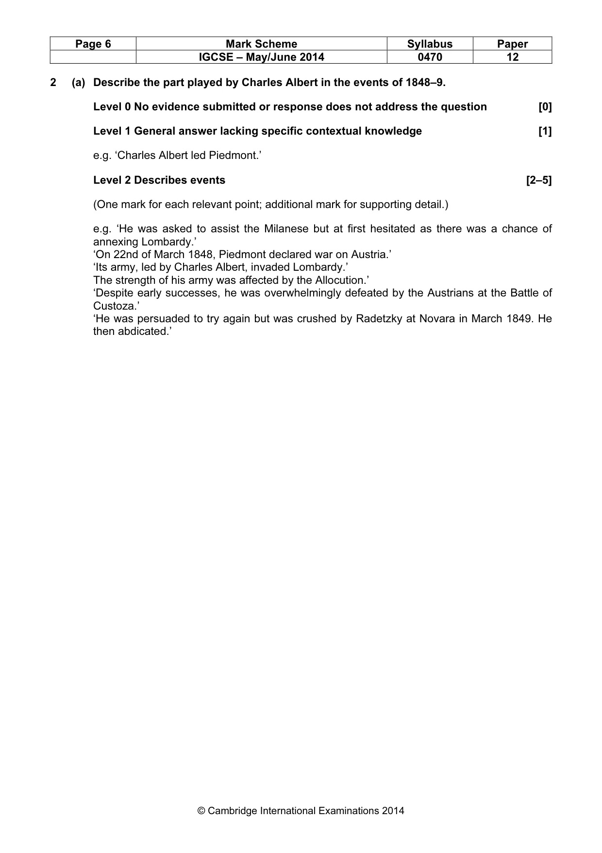 Mark scheme, page 6 of 77