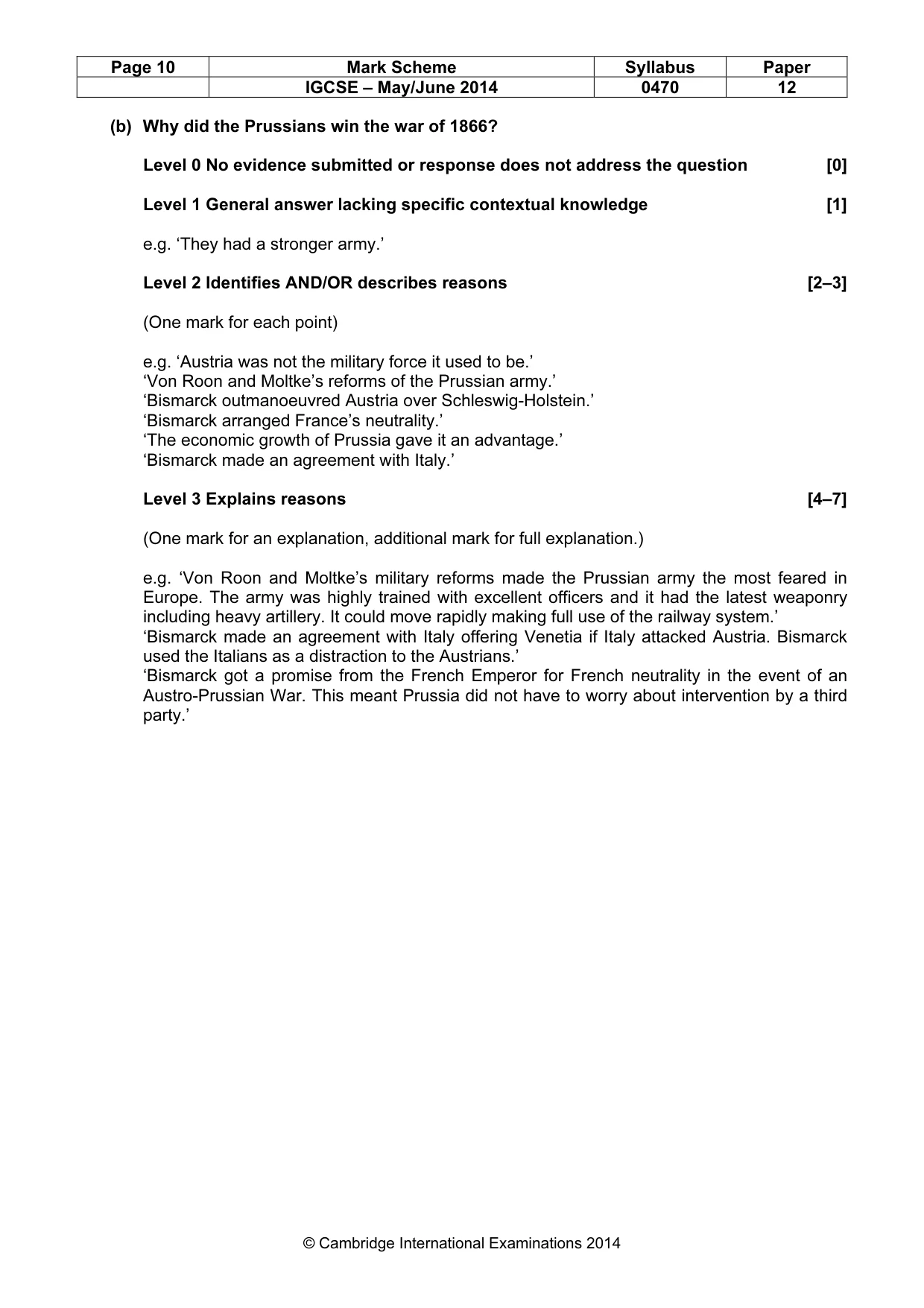 Mark scheme, page 10 of 77