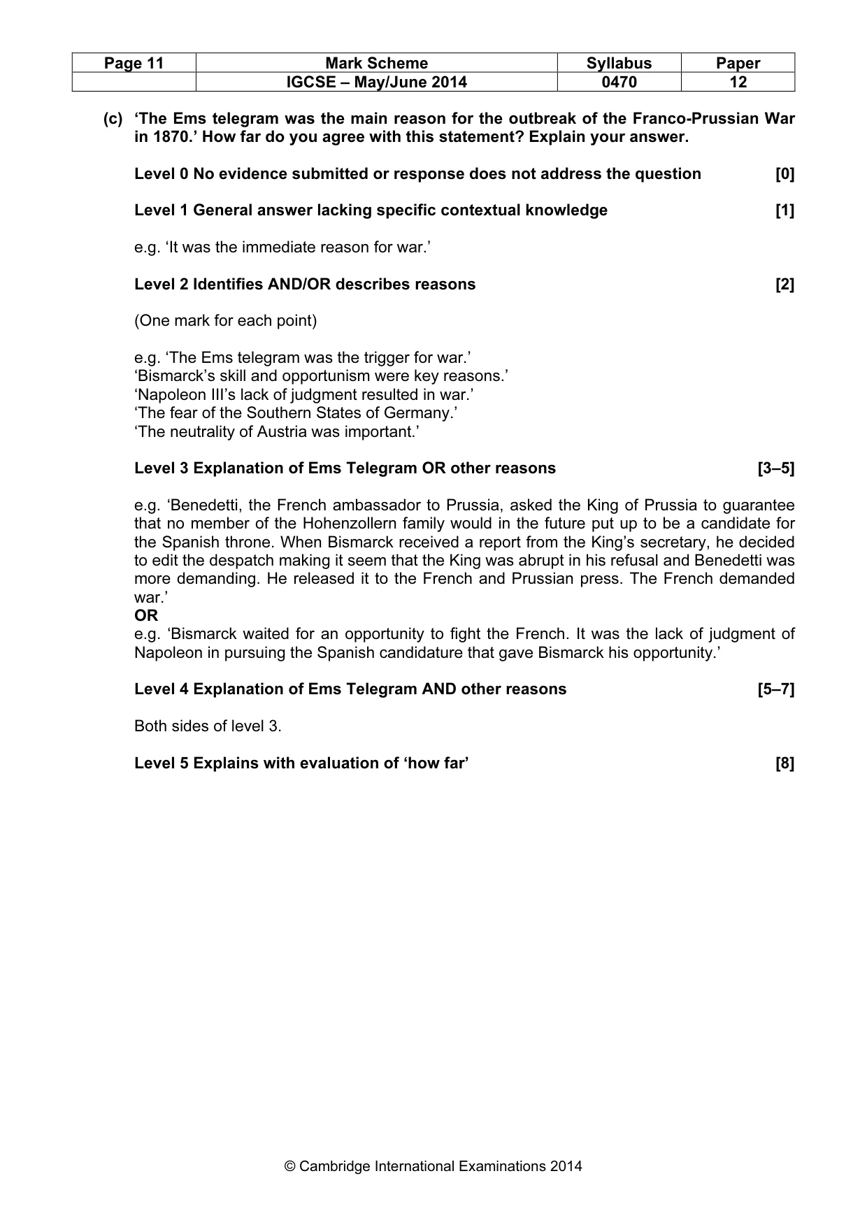 Mark scheme, page 11 of 77