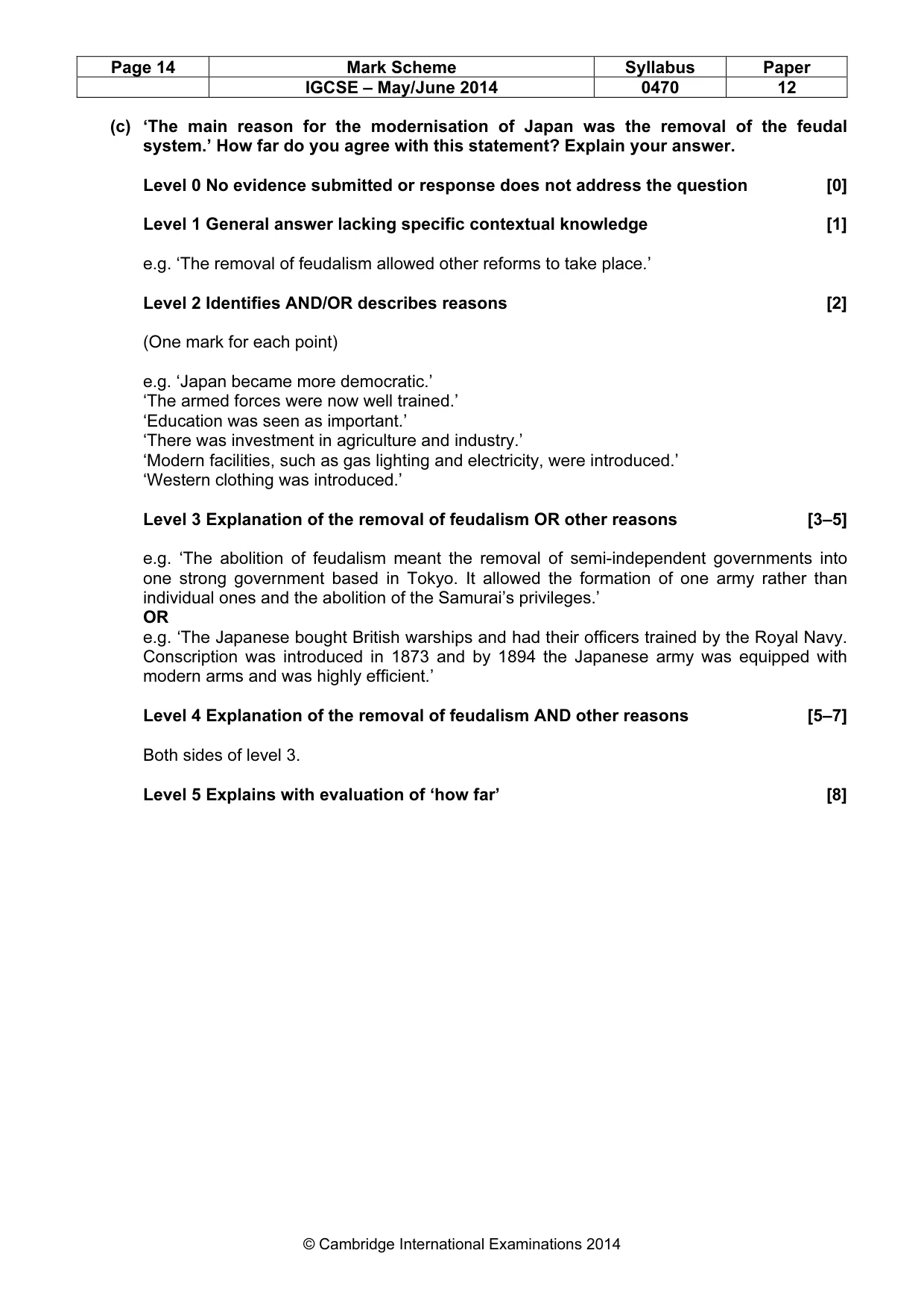 Mark scheme, page 14 of 77