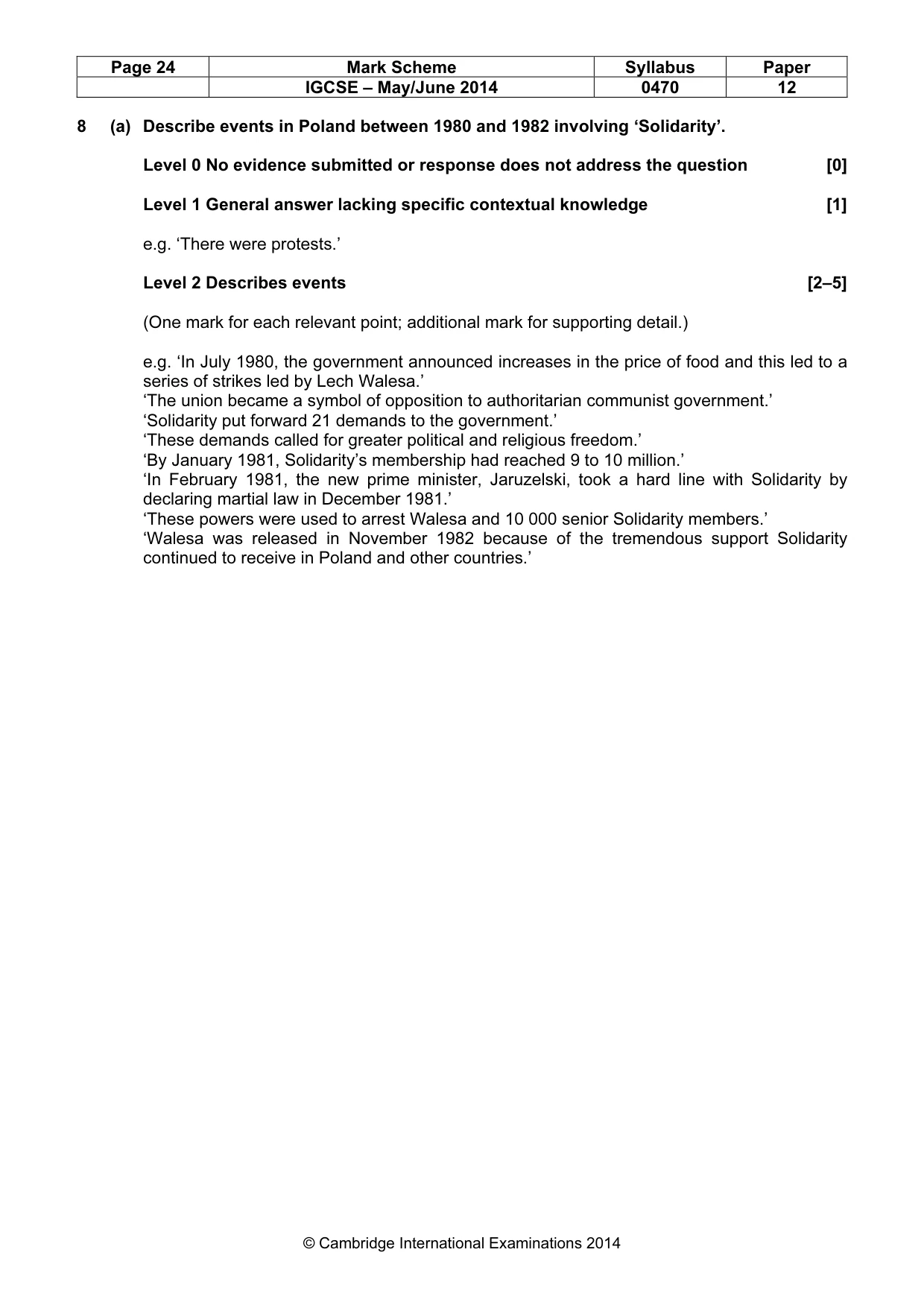 Mark scheme, page 24 of 77