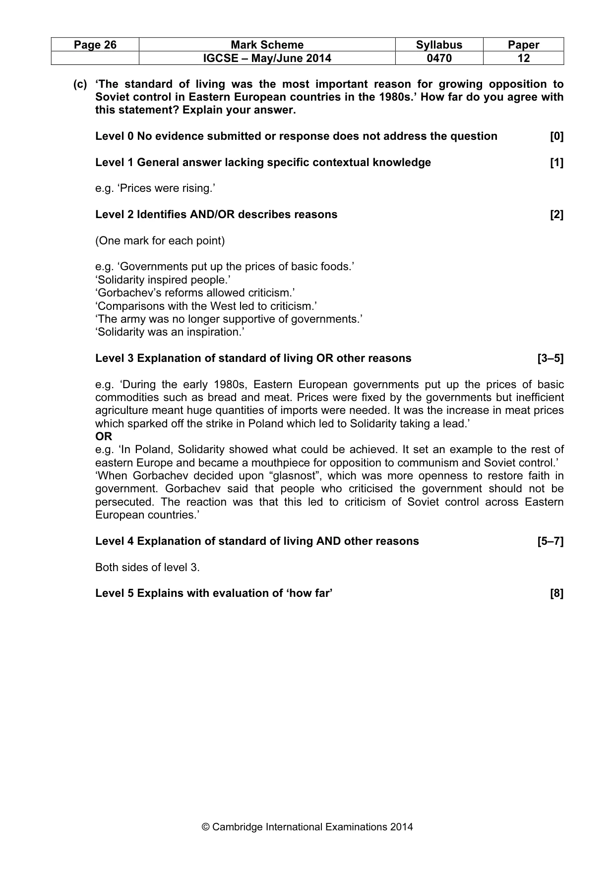Mark scheme, page 26 of 77