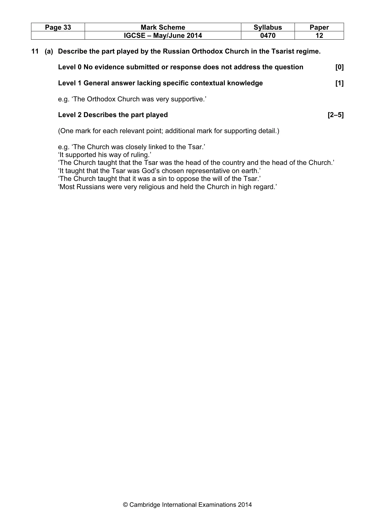 Mark scheme, page 33 of 77