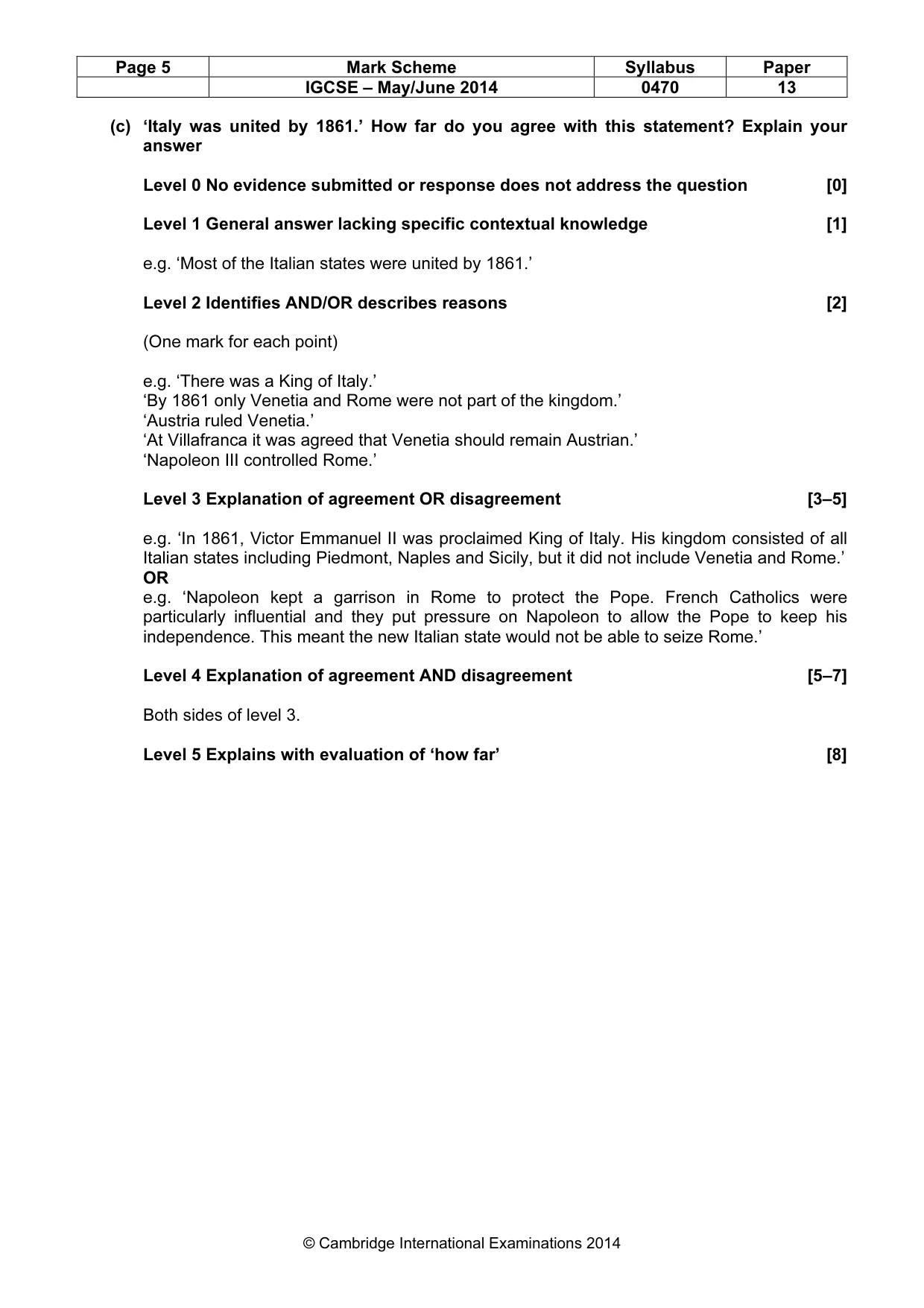 Mark scheme, page 5 of 77