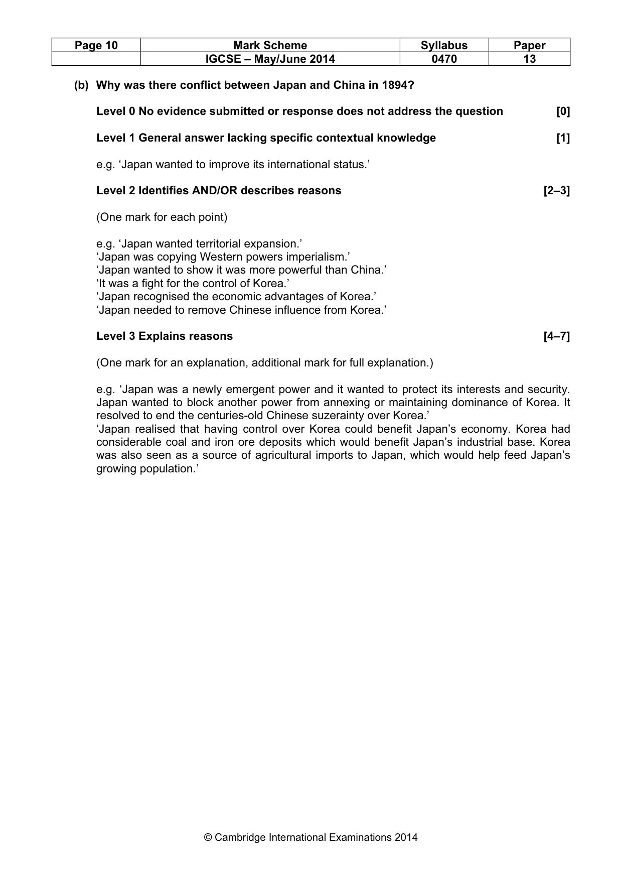 Mark scheme, page 10 of 77