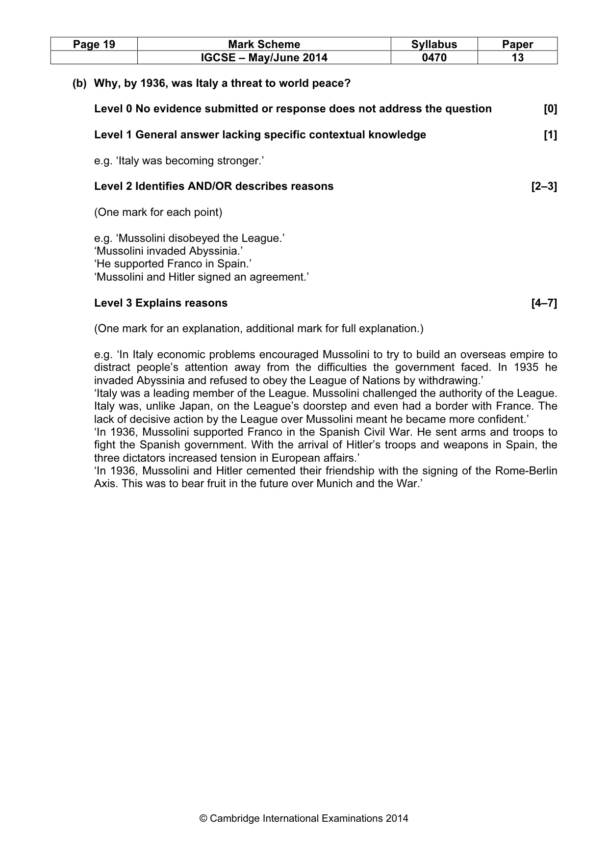 Mark scheme, page 19 of 77