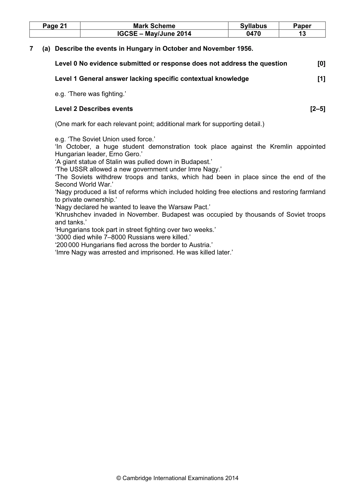 Mark scheme, page 21 of 77