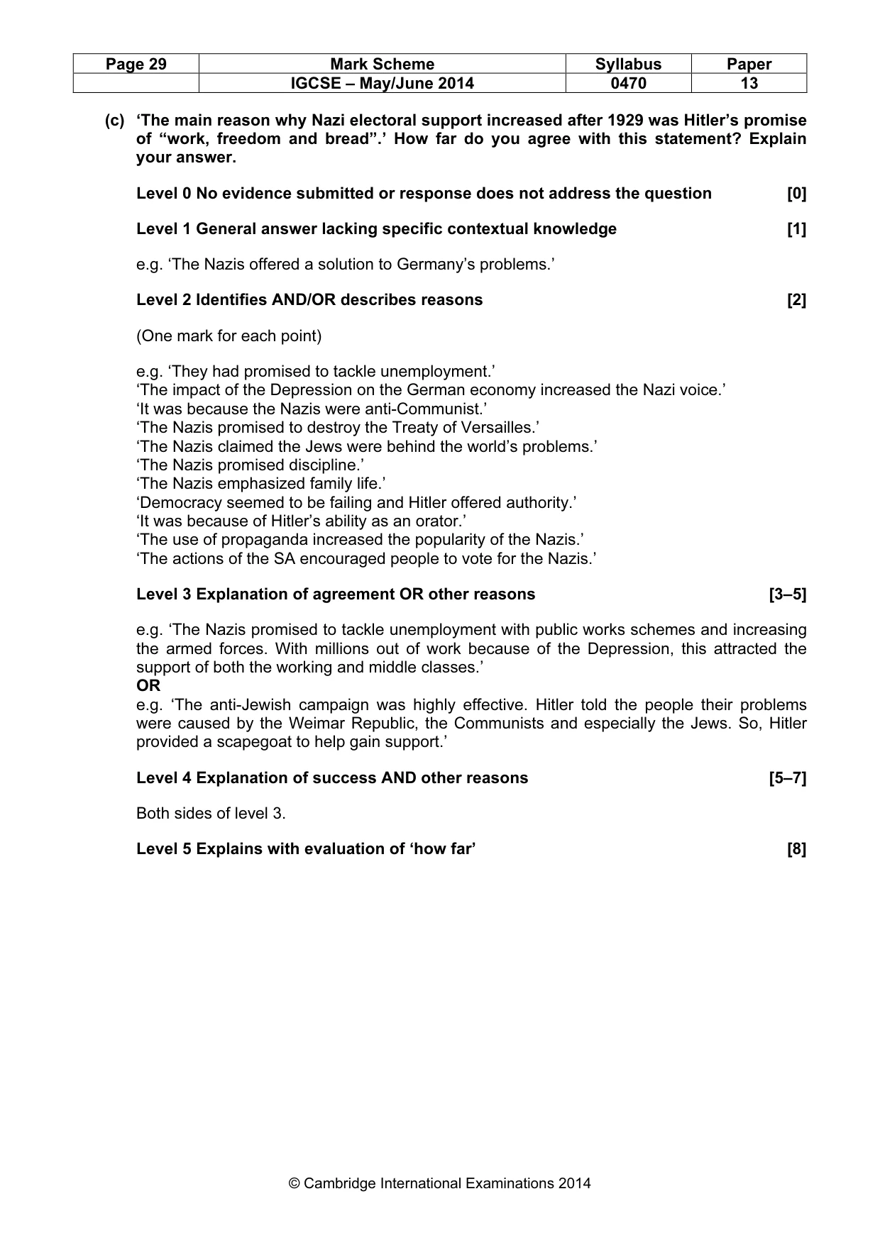 Mark scheme, page 29 of 77