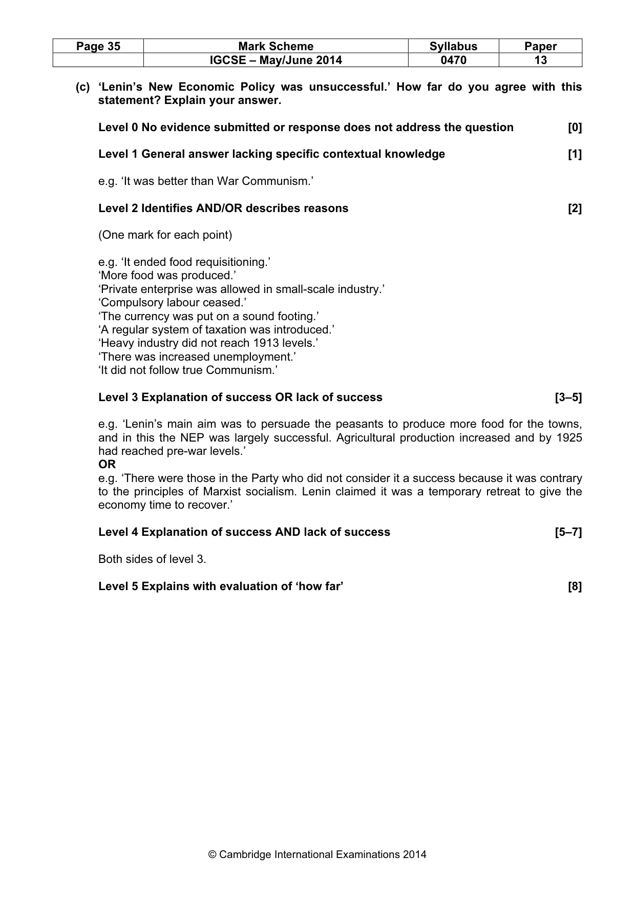 Mark scheme, page 35 of 77