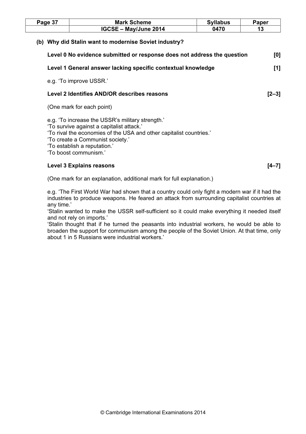 Mark scheme, page 37 of 77