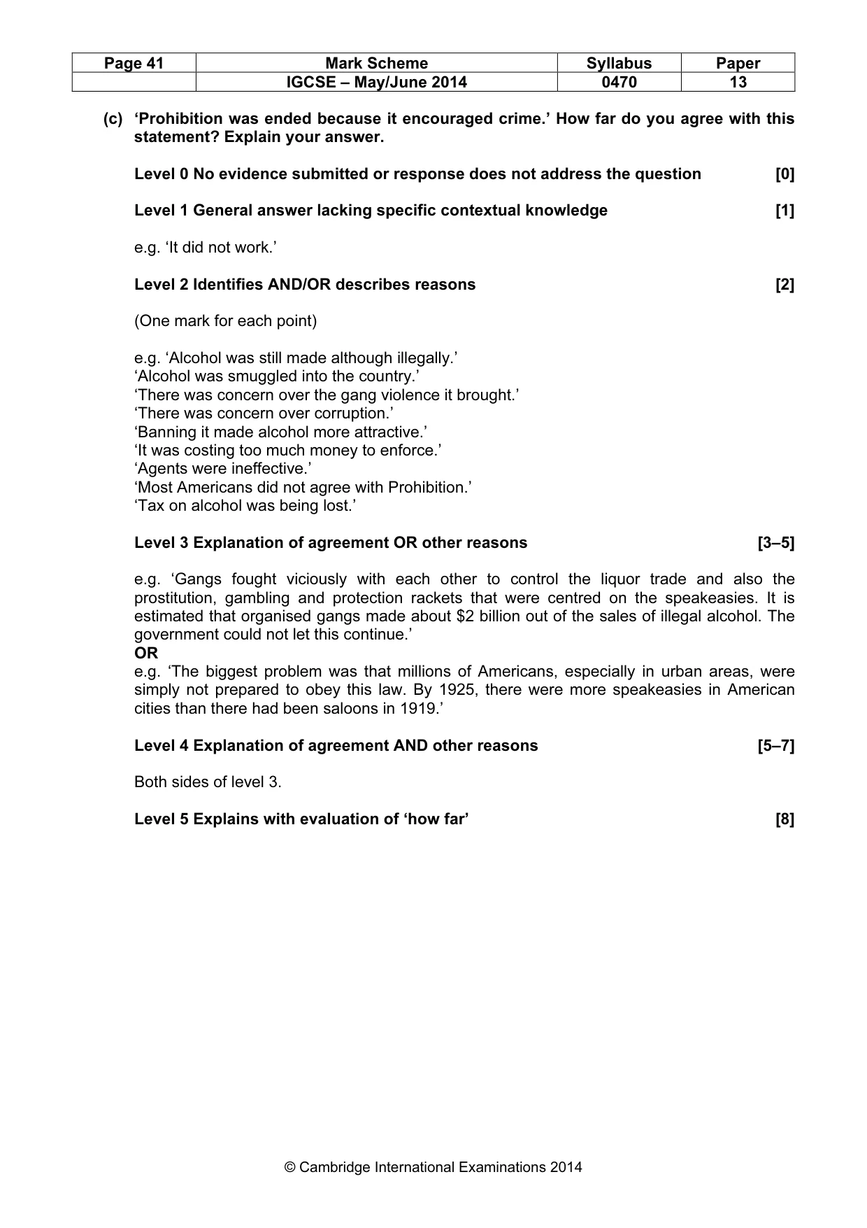 Mark scheme, page 41 of 77