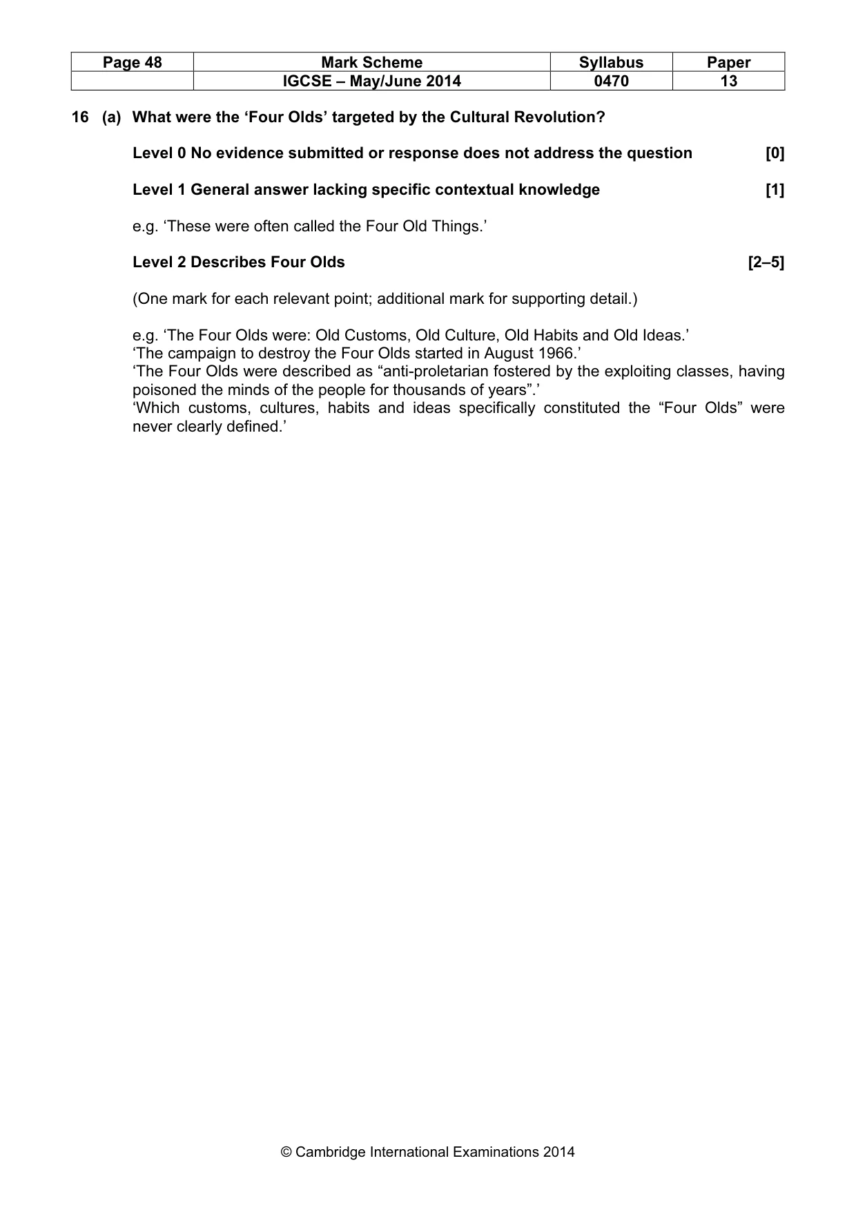 Mark scheme, page 48 of 77