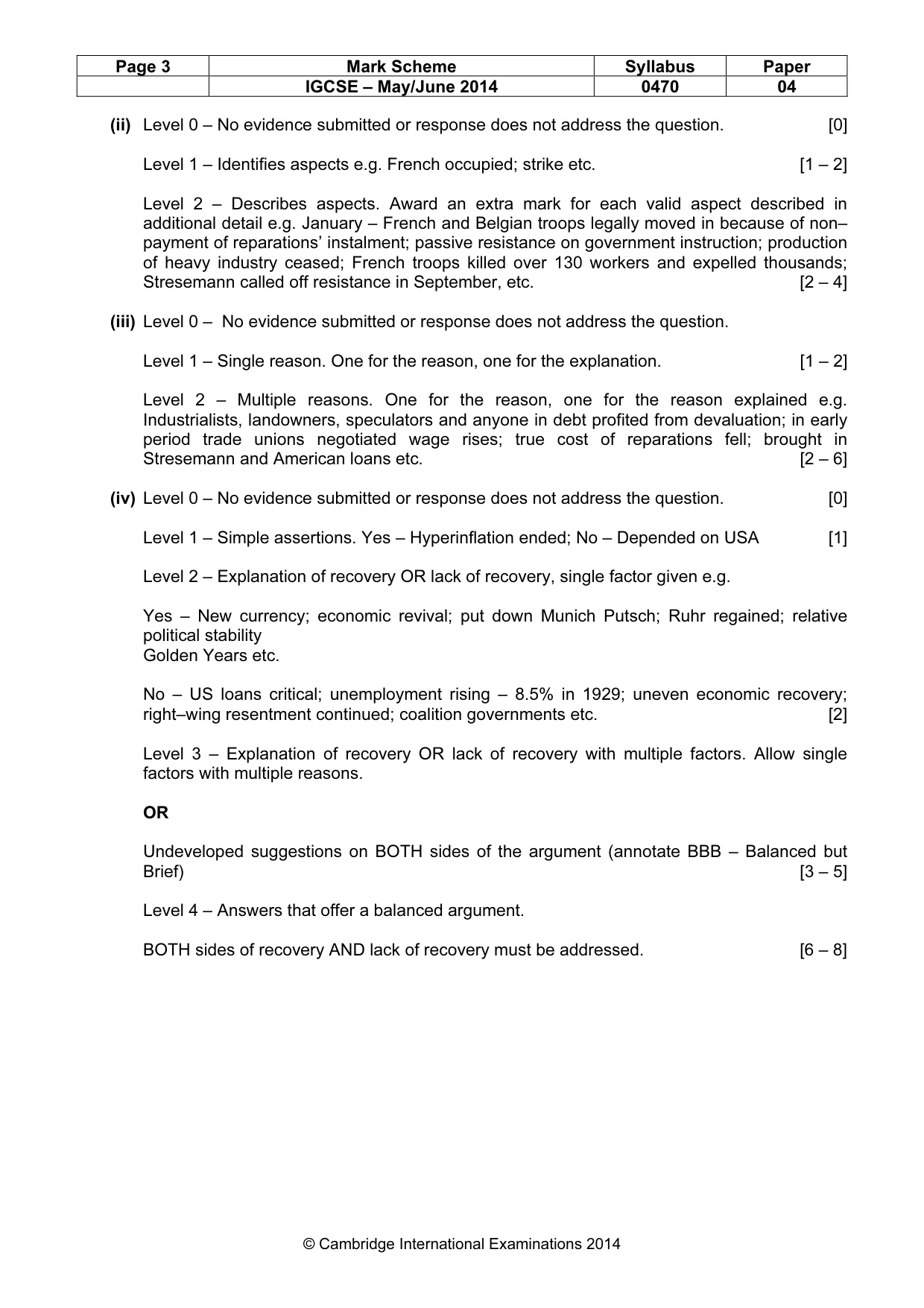 Mark scheme, page 3 of 17