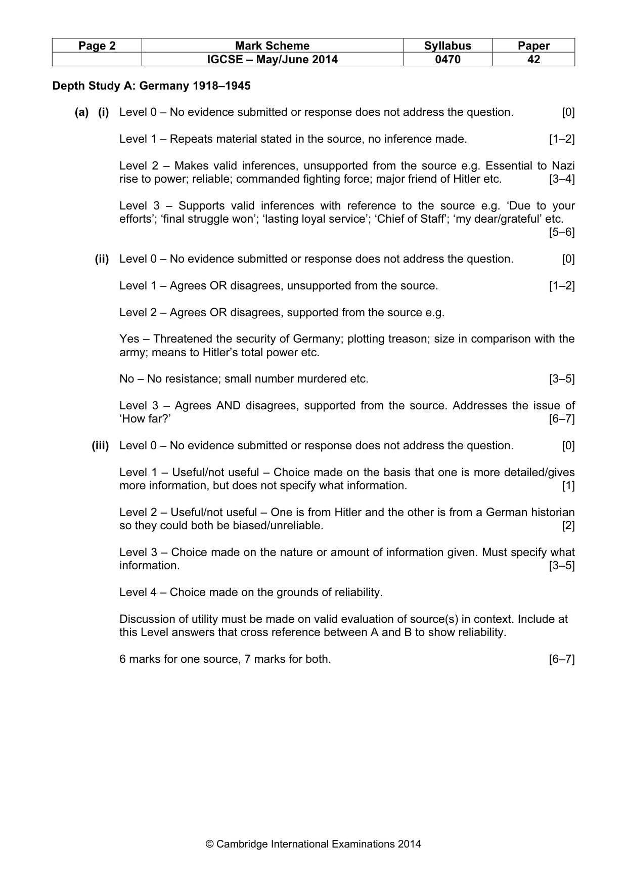 Mark scheme, page 2 of 17