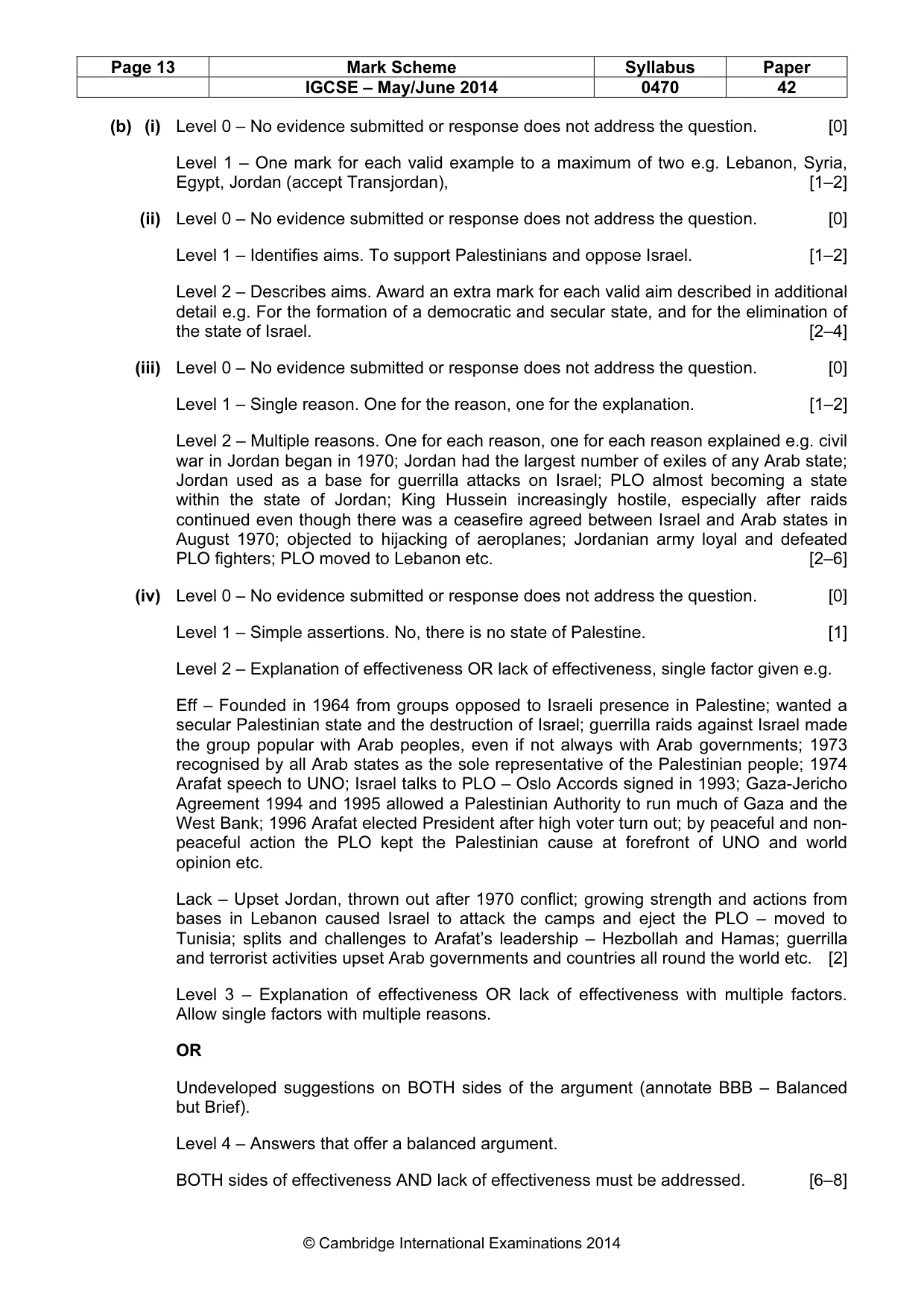 Mark scheme, page 13 of 17