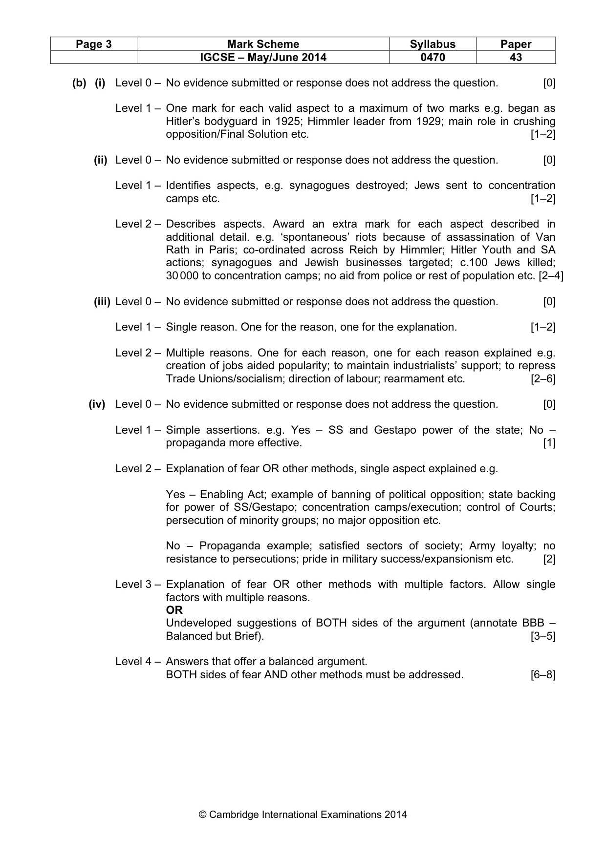 Mark scheme, page 3 of 18