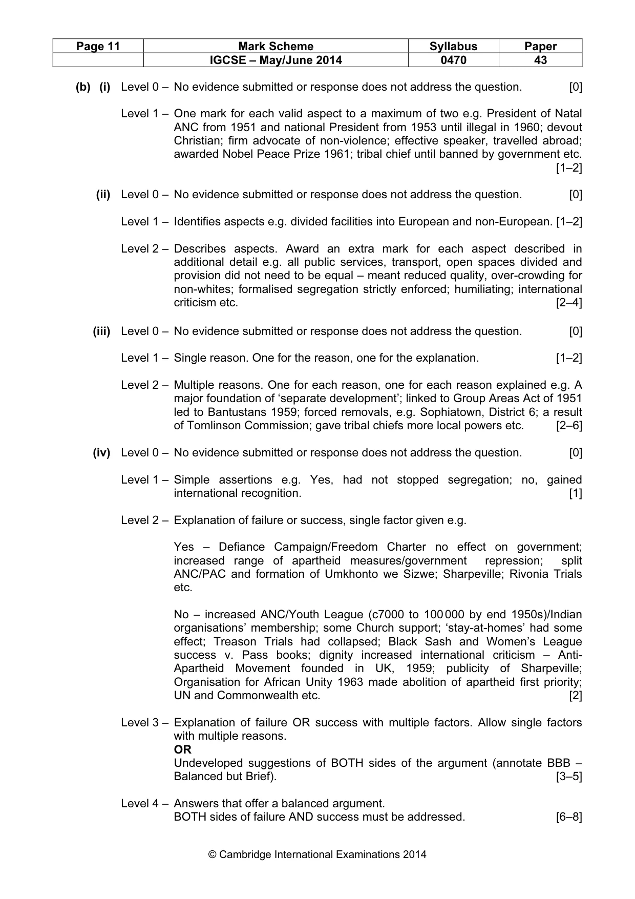 Mark scheme, page 11 of 18