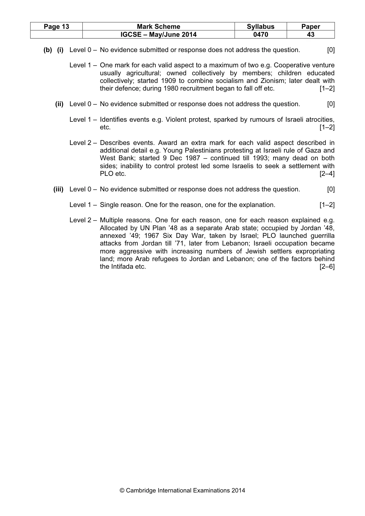 Mark scheme, page 13 of 18