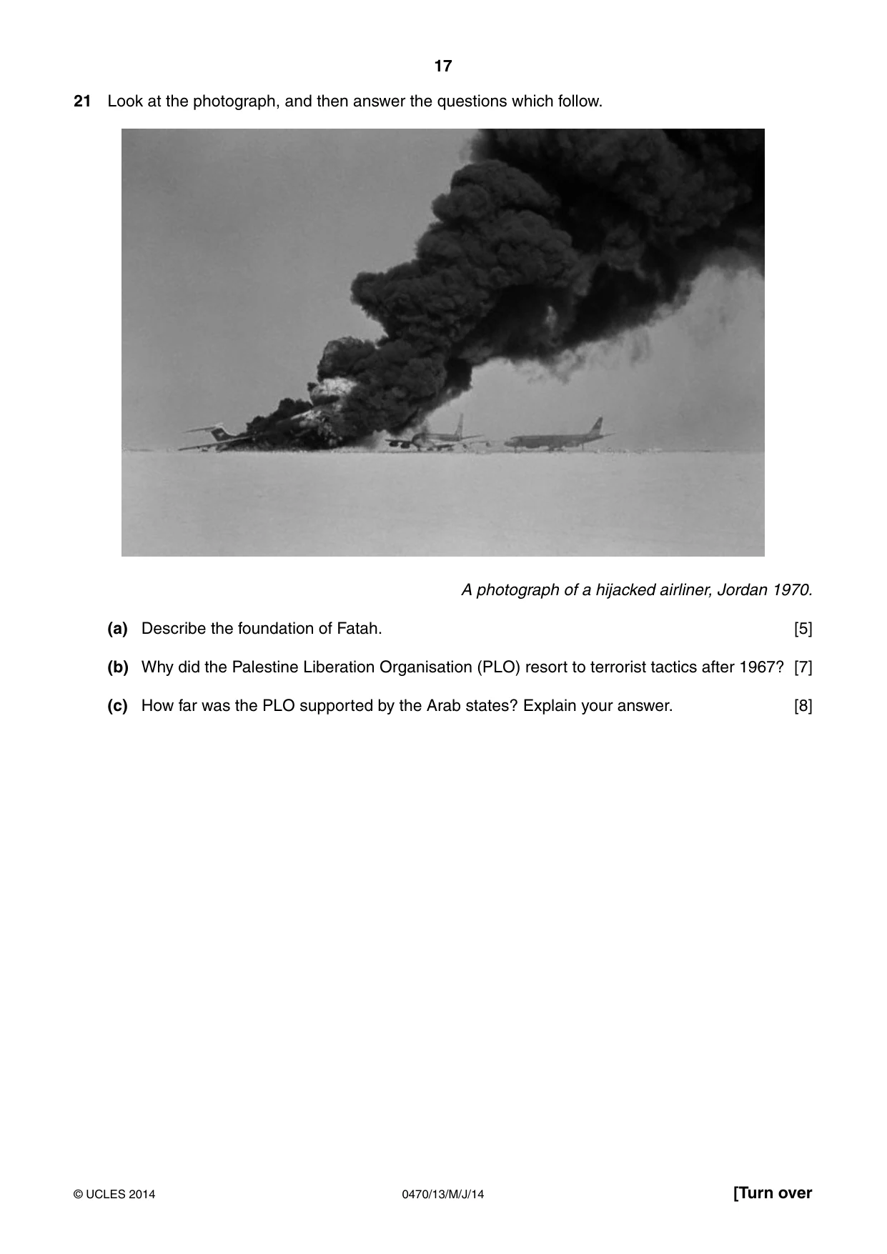 Cambridge IGCSE History 0470 2014 May/June Paper 1 · Variant 3 question paper, page 17 of 20