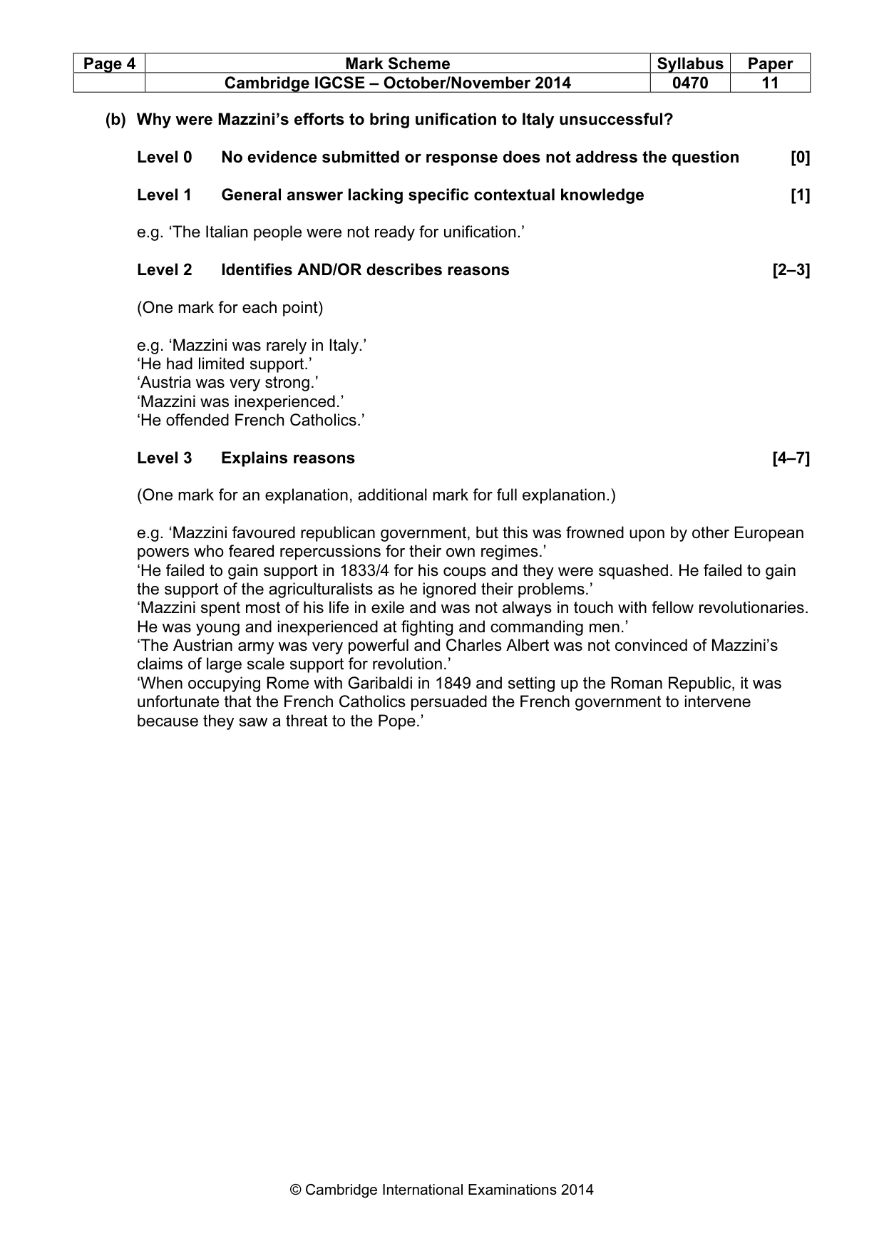 Mark scheme, page 4 of 77