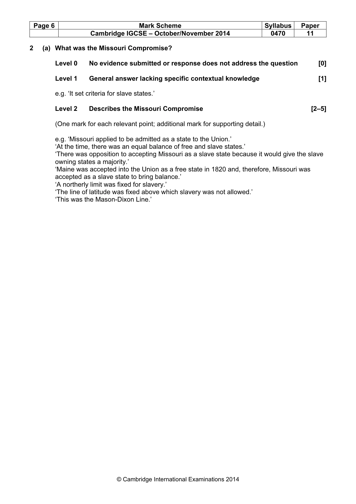 Mark scheme, page 6 of 77