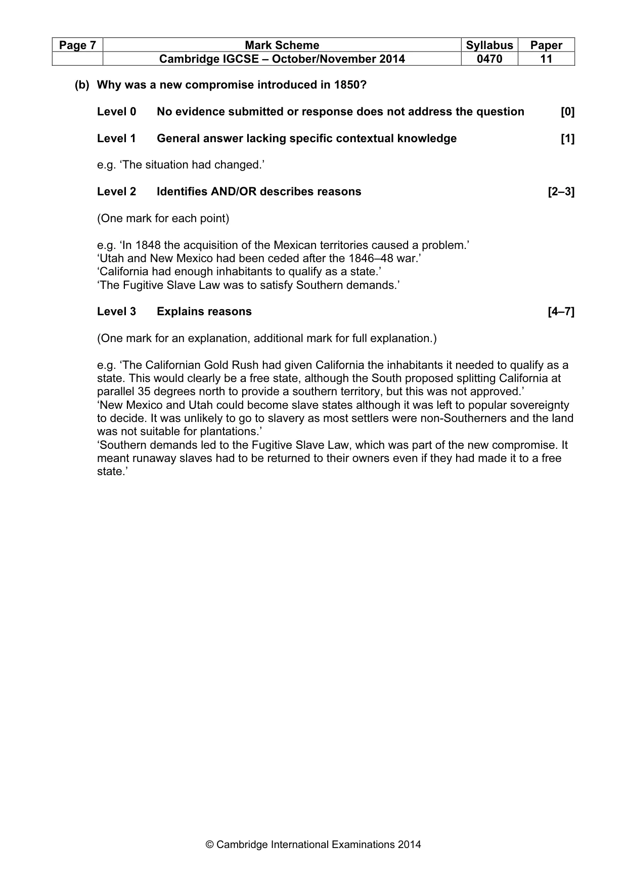 Mark scheme, page 7 of 77