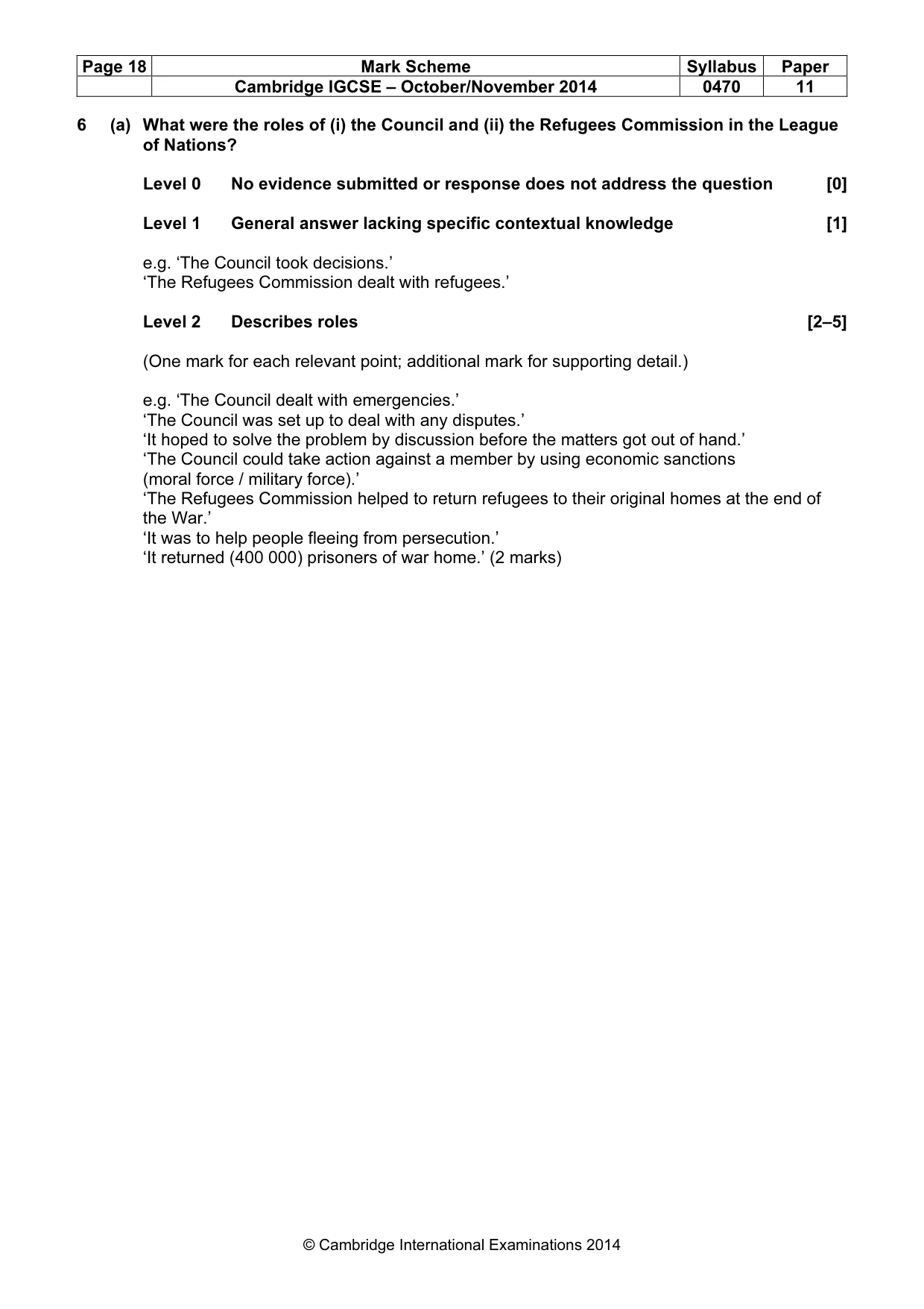 Mark scheme, page 18 of 77