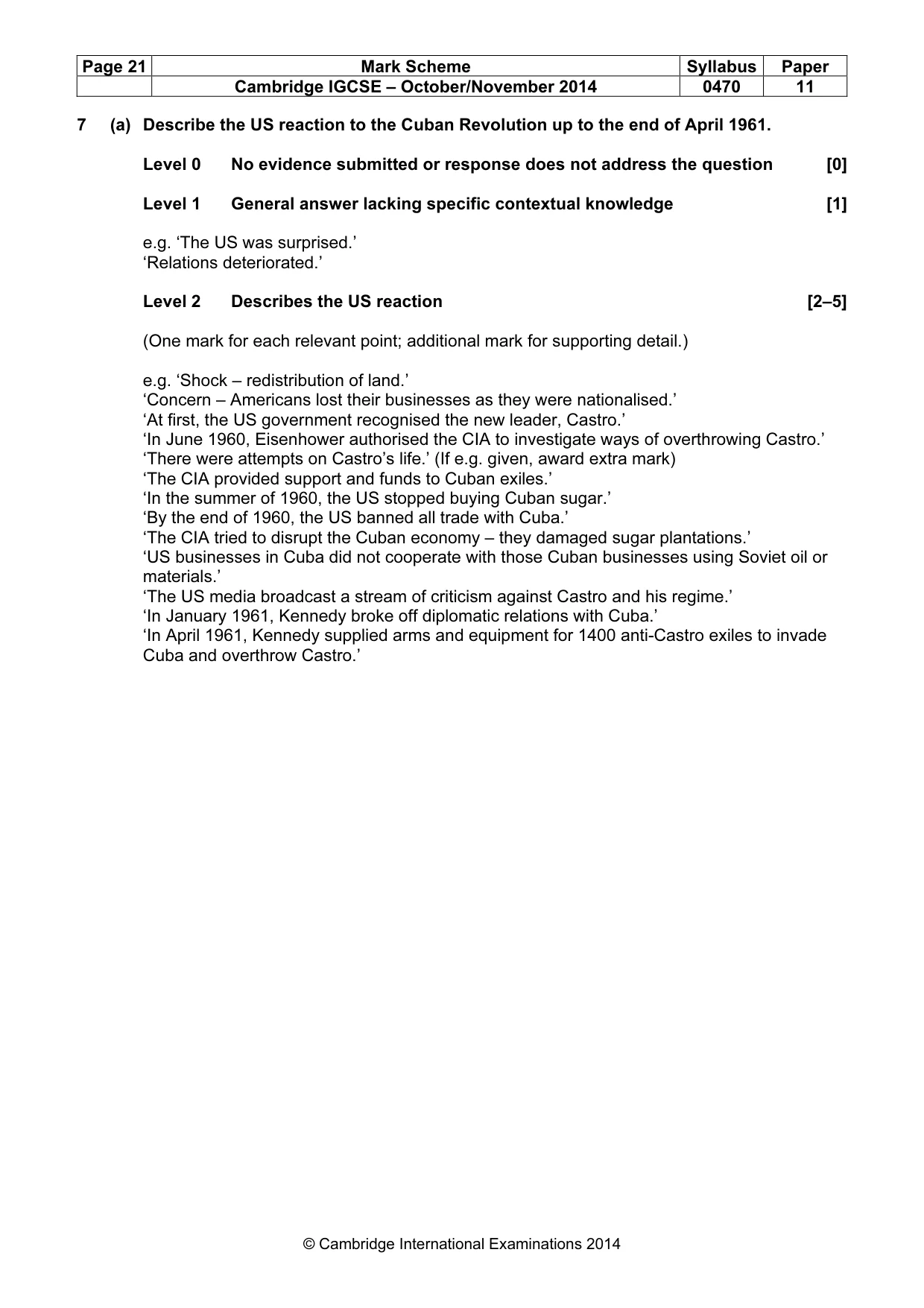 Mark scheme, page 21 of 77