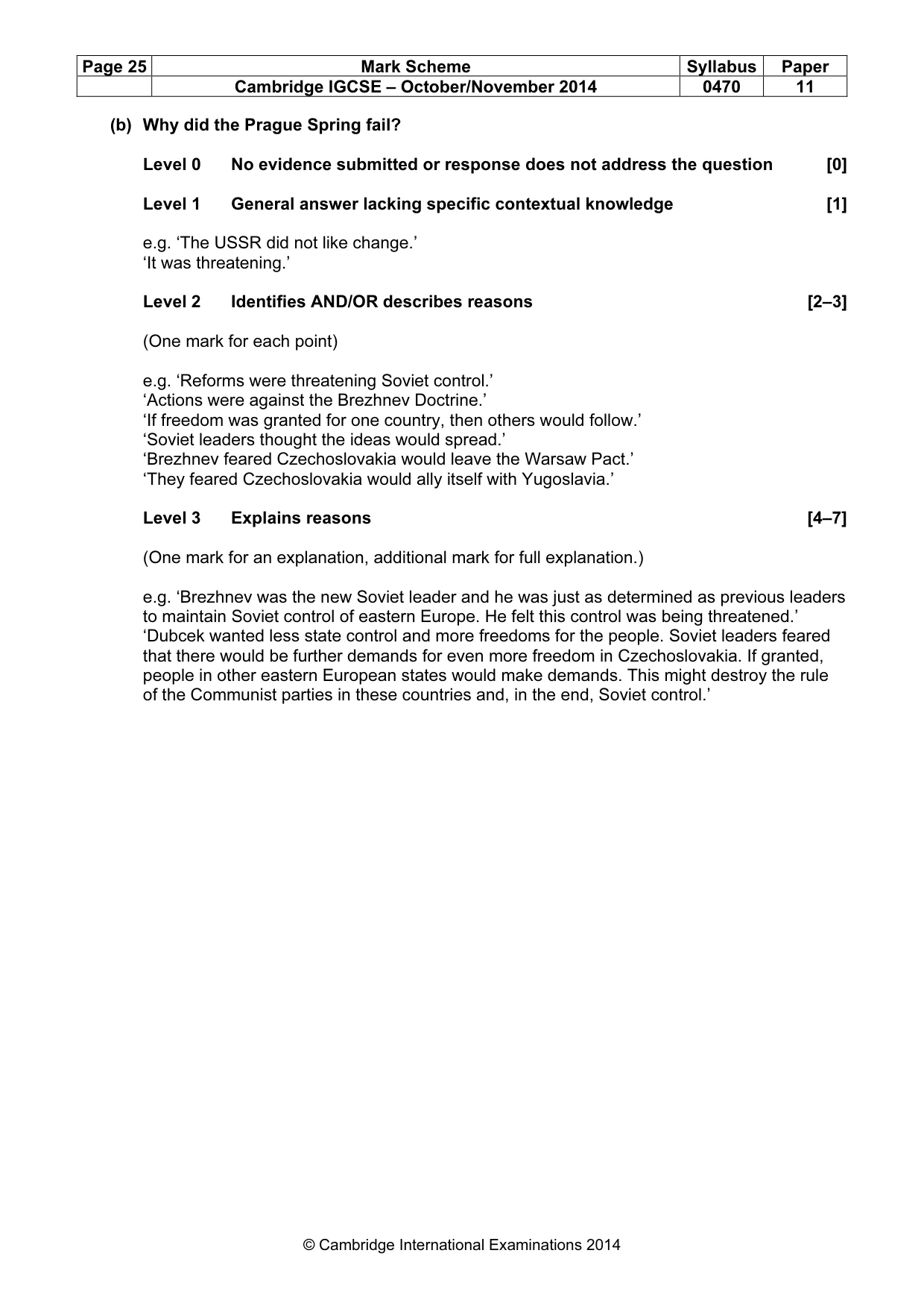 Mark scheme, page 25 of 77