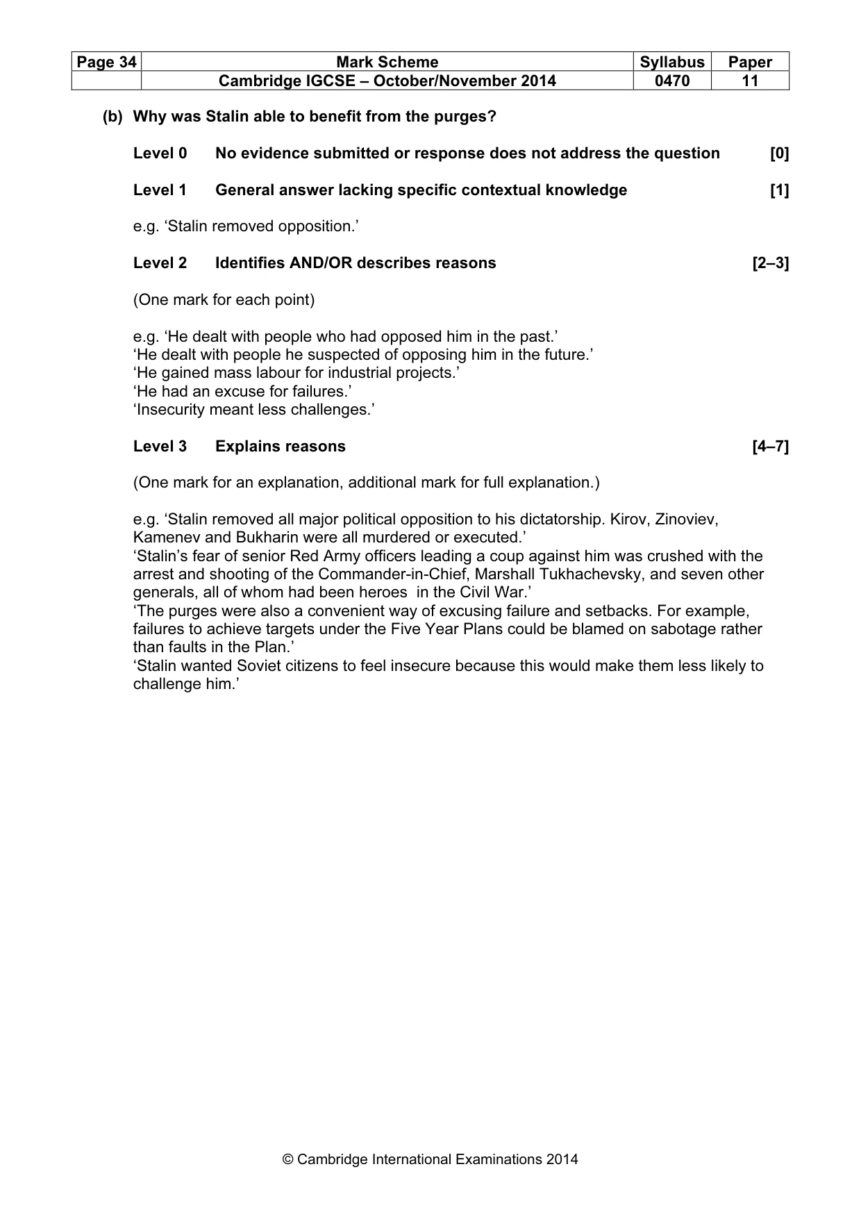 Mark scheme, page 34 of 77