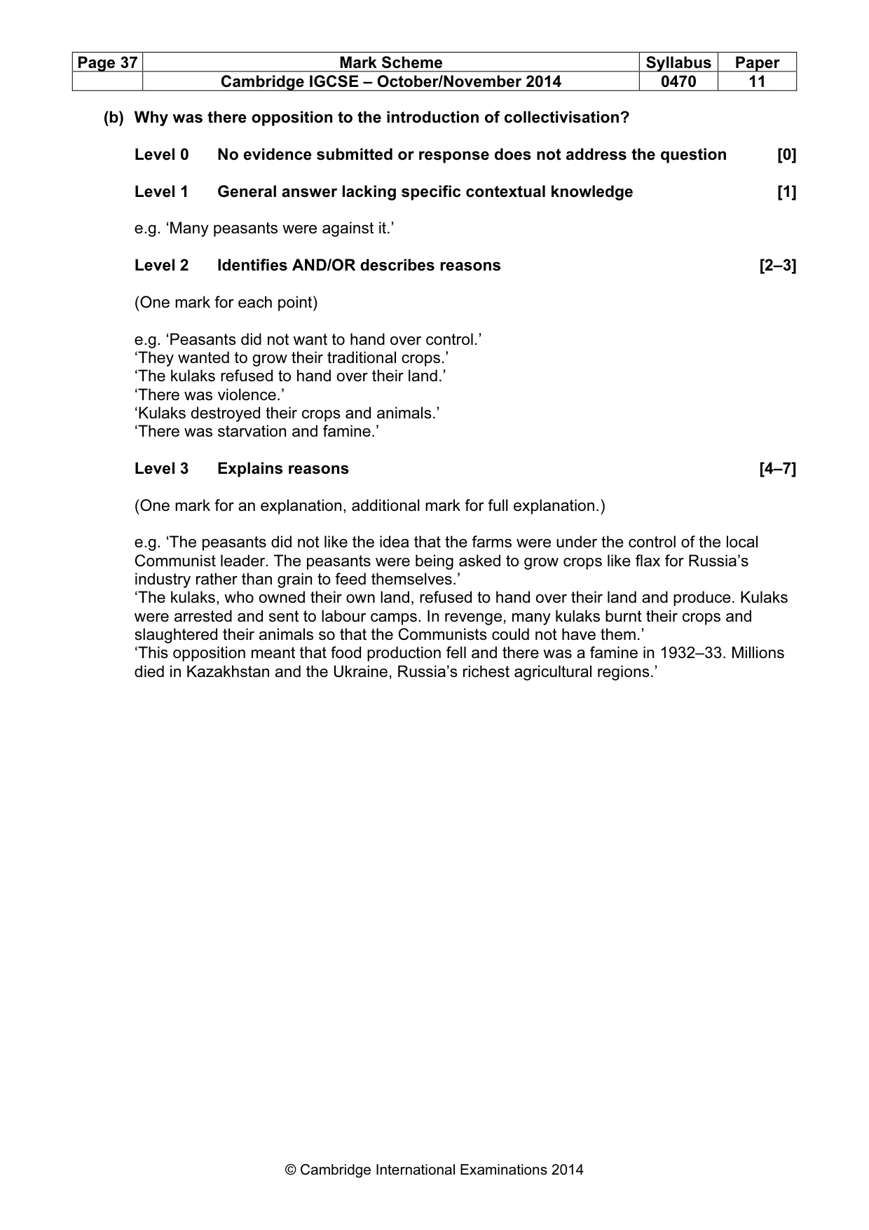 Mark scheme, page 37 of 77