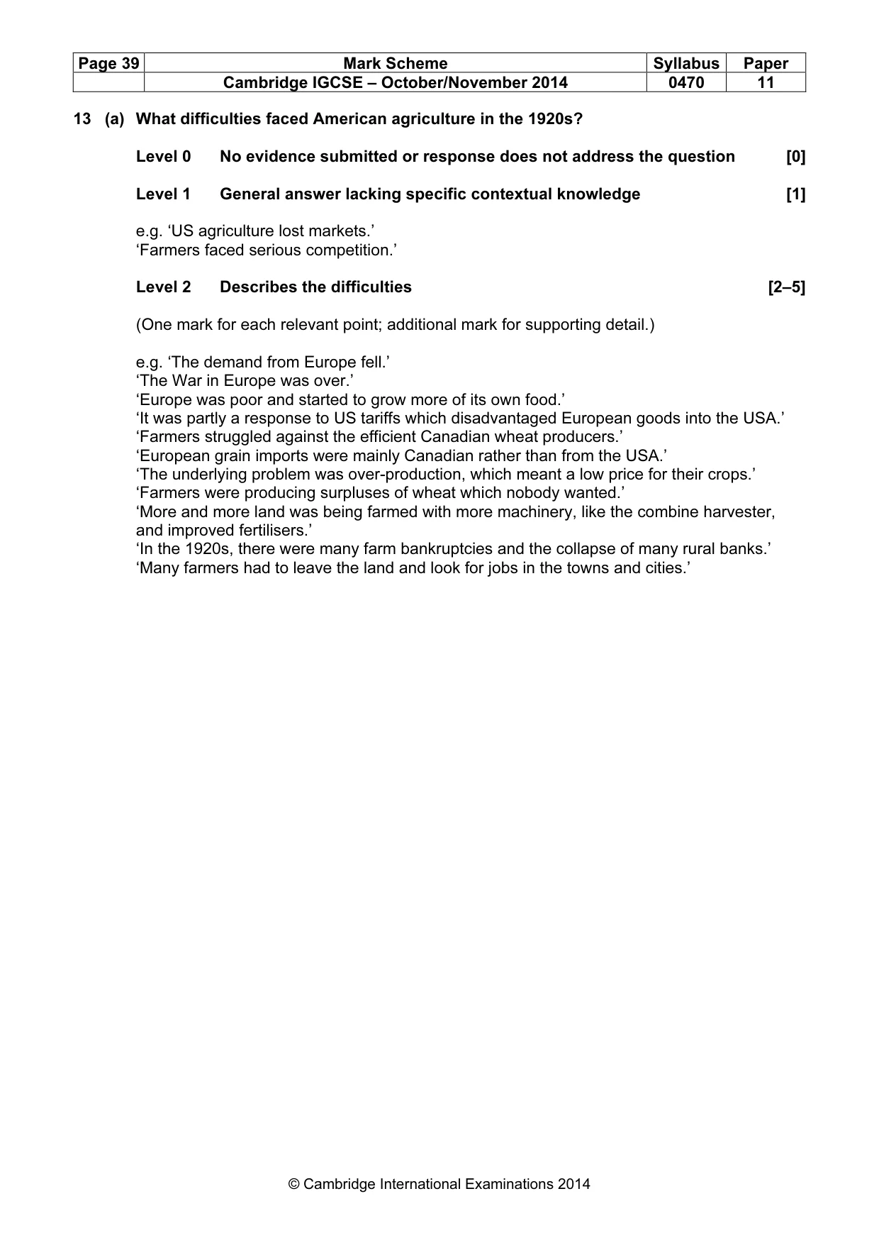 Mark scheme, page 39 of 77