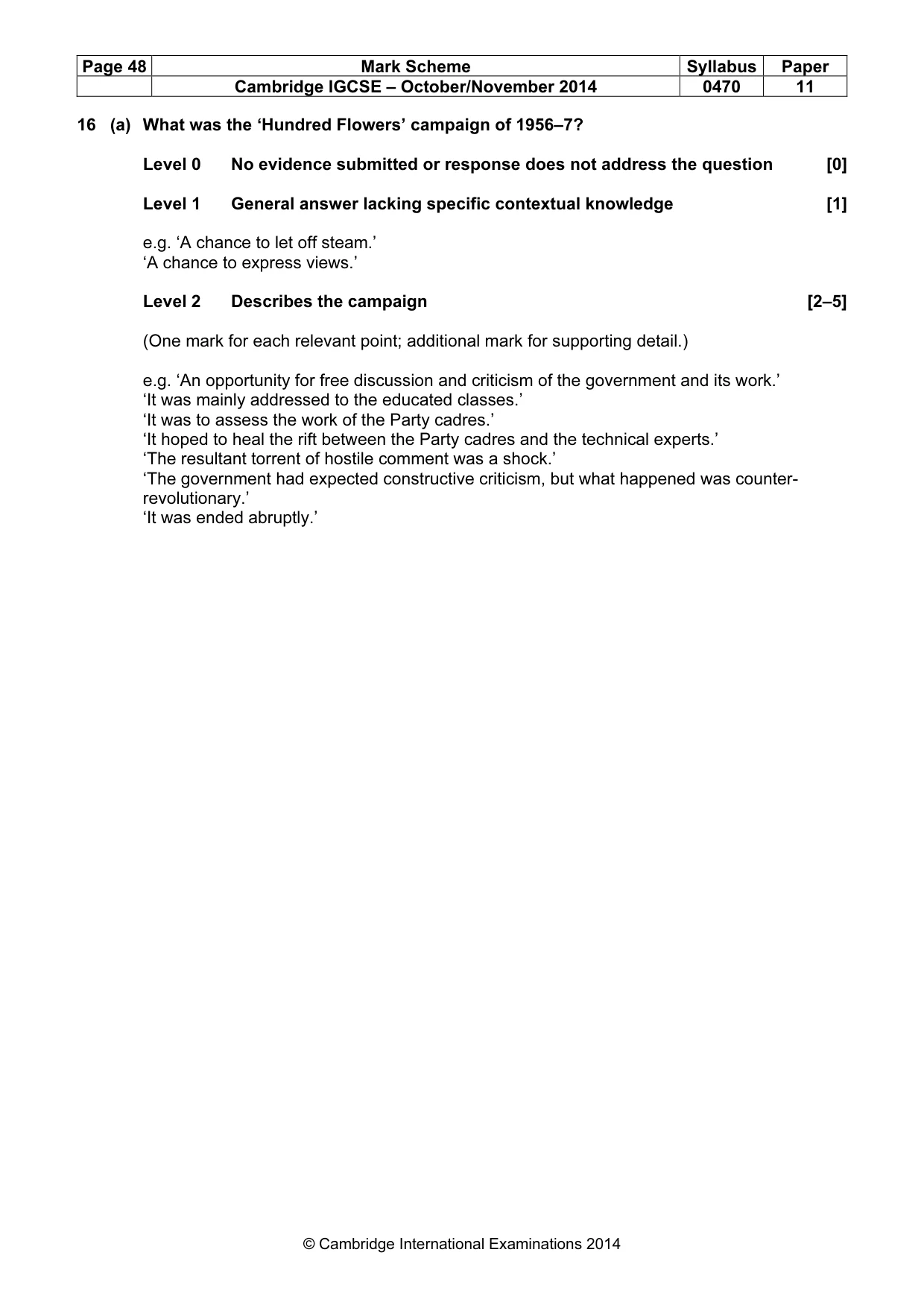 Mark scheme, page 48 of 77