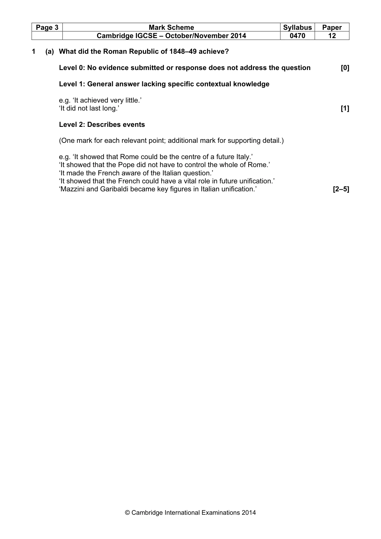 Mark scheme, page 3 of 77