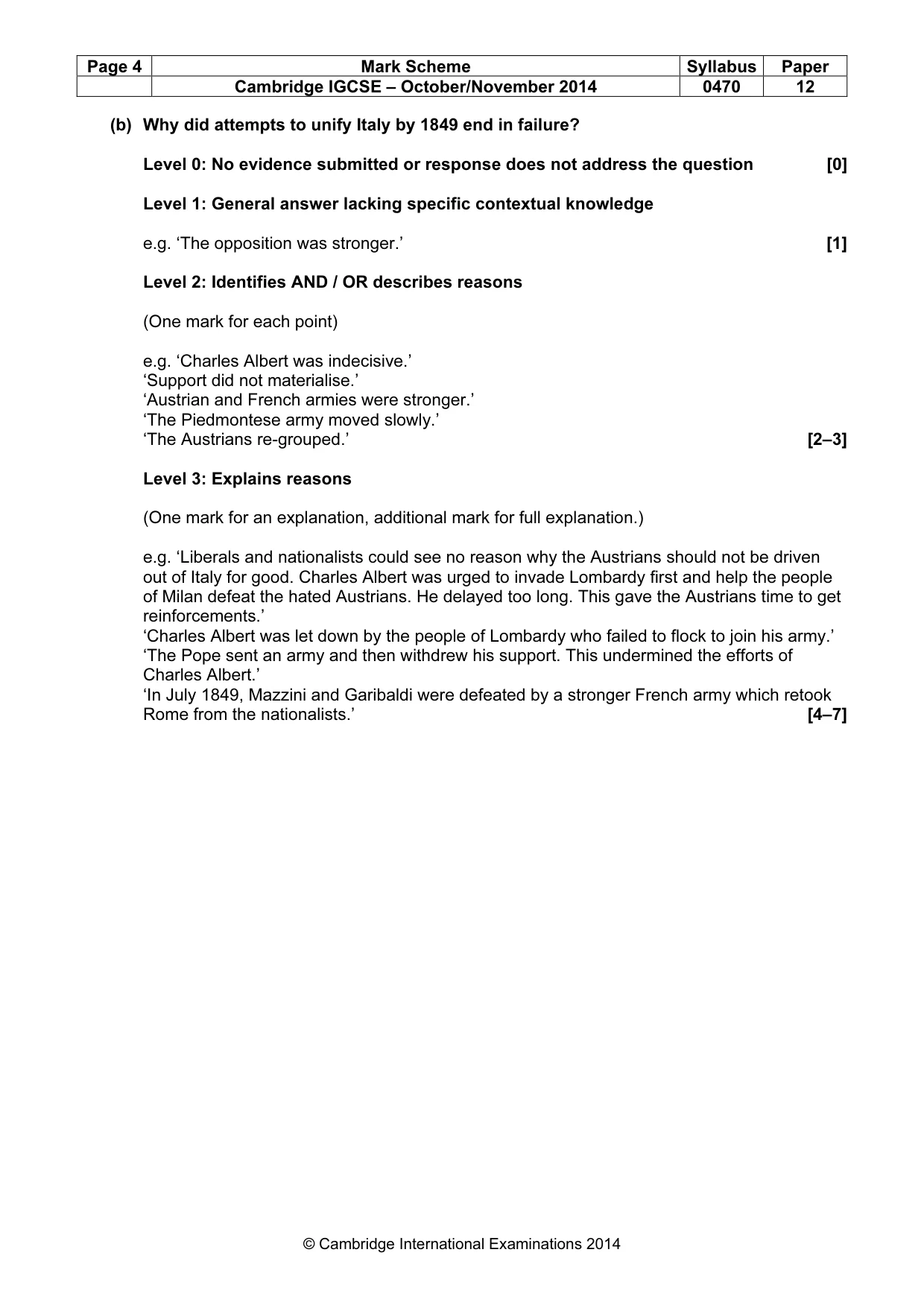 Mark scheme, page 4 of 77